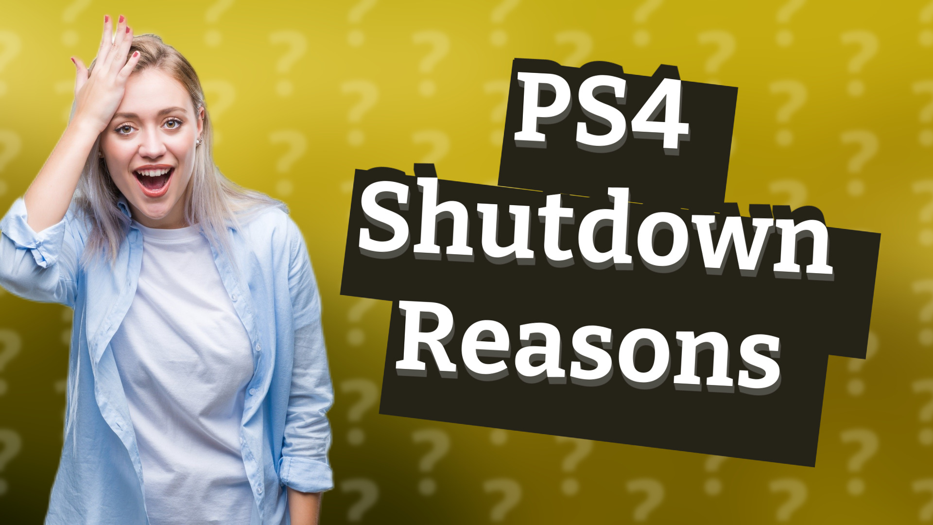 PS4 Shutdown Reasons