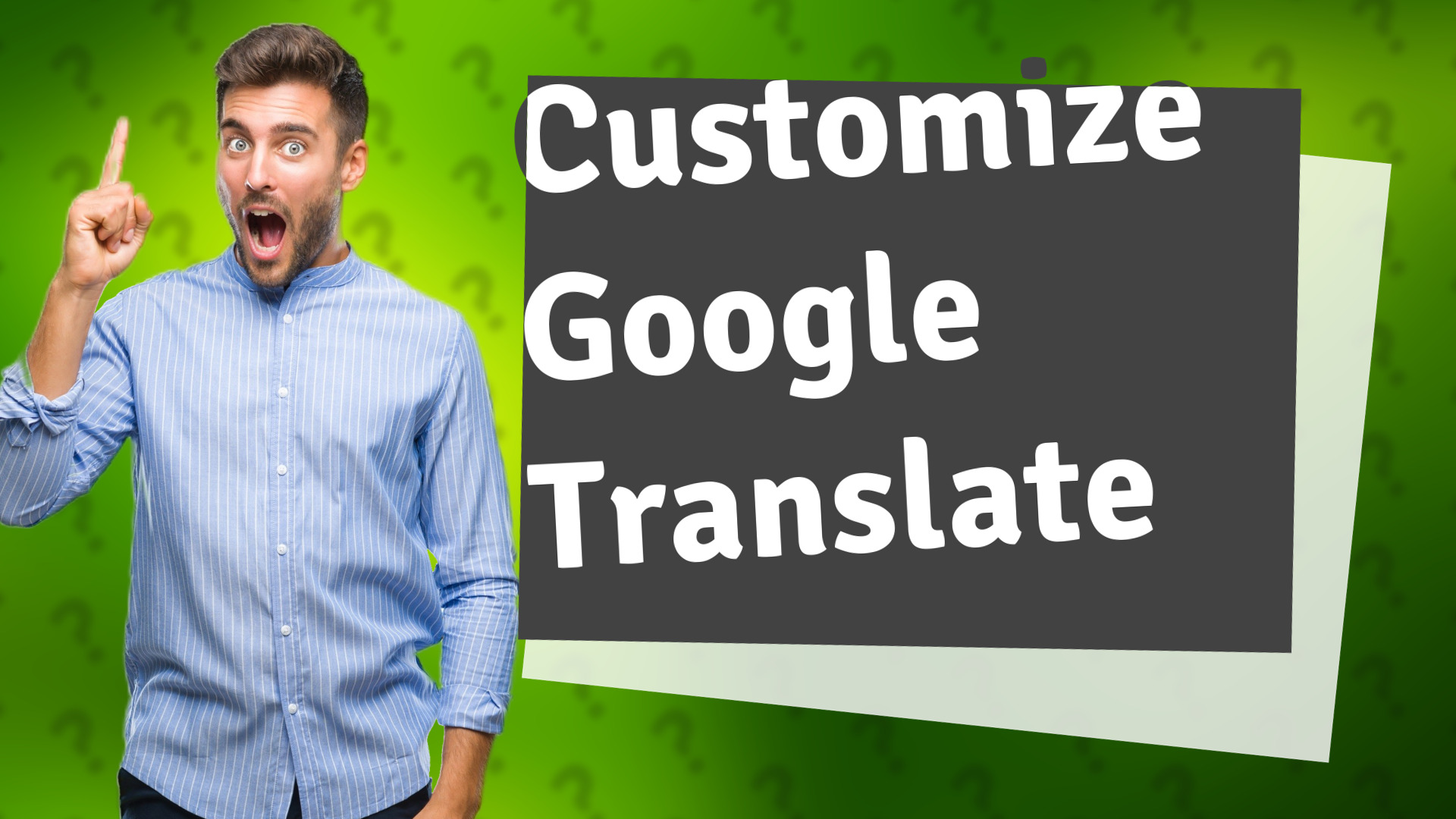 Customize Google Translate