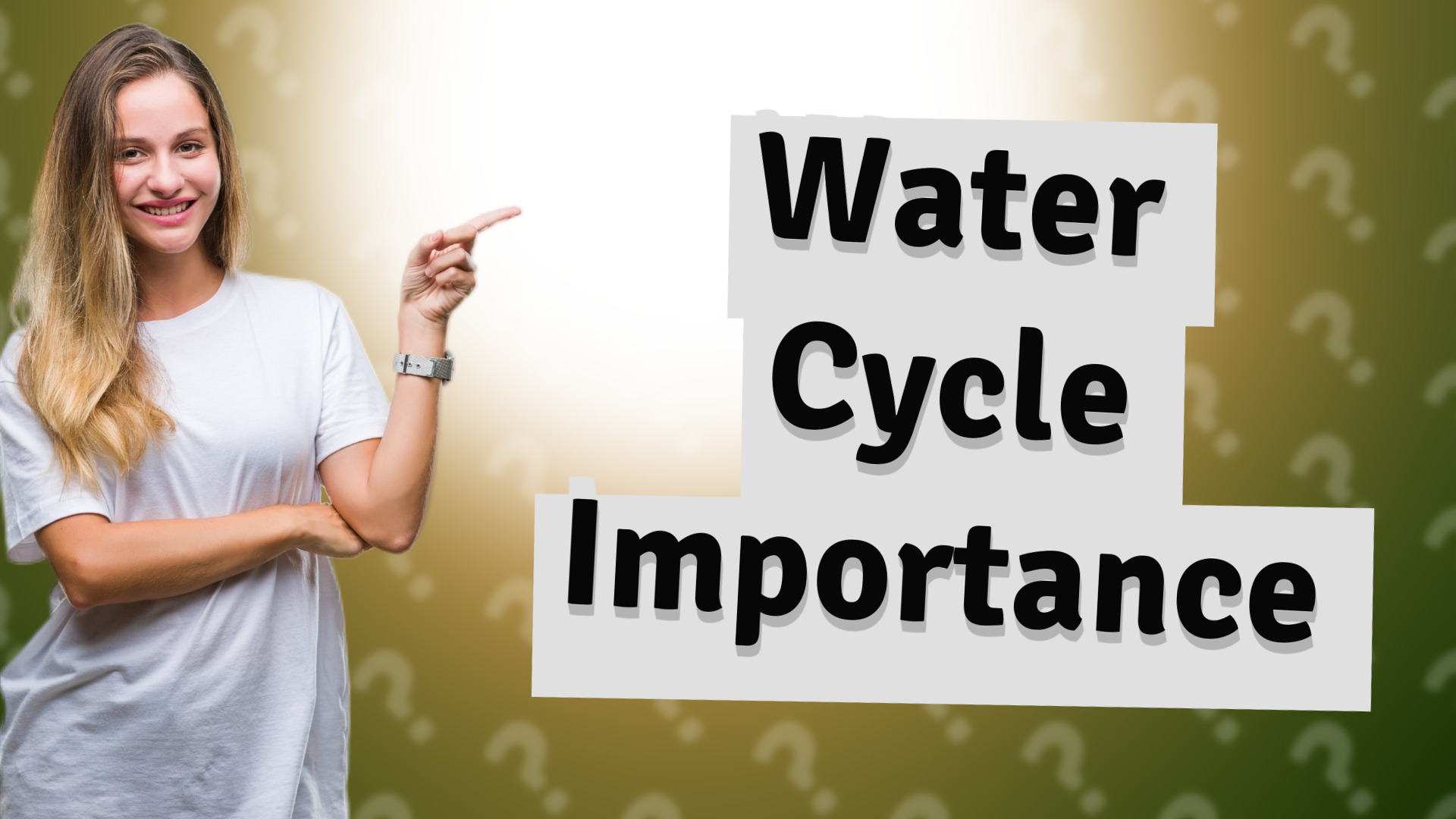 Water Cycle Importance