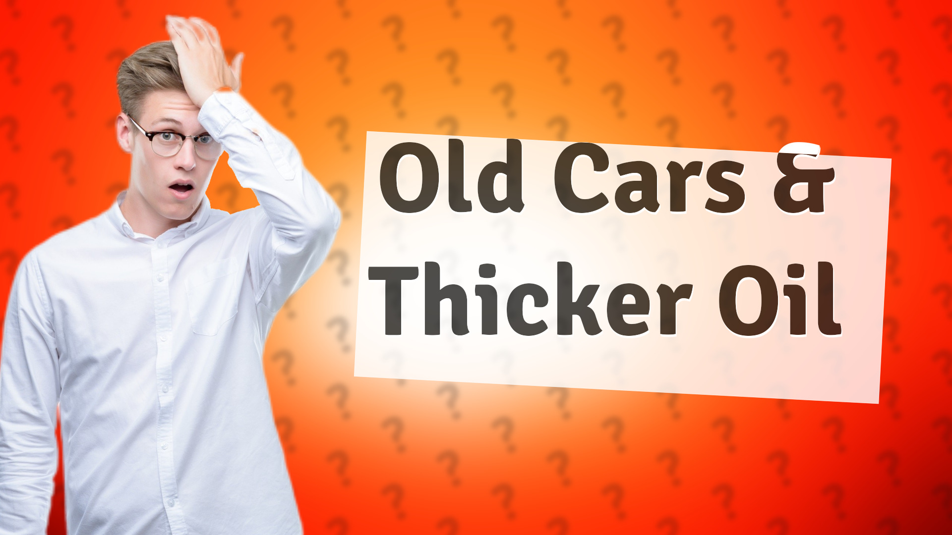 Old Cars & Thicker Oil