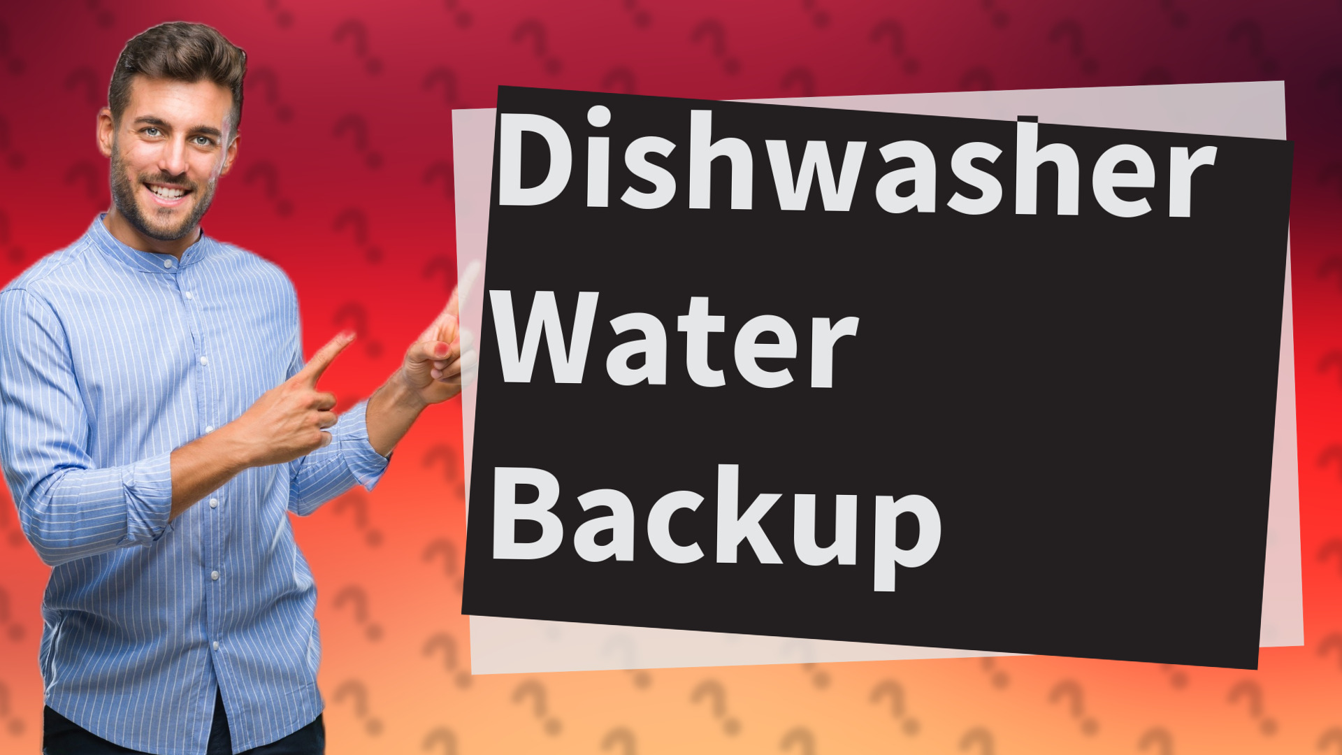 Dishwasher Water Backup