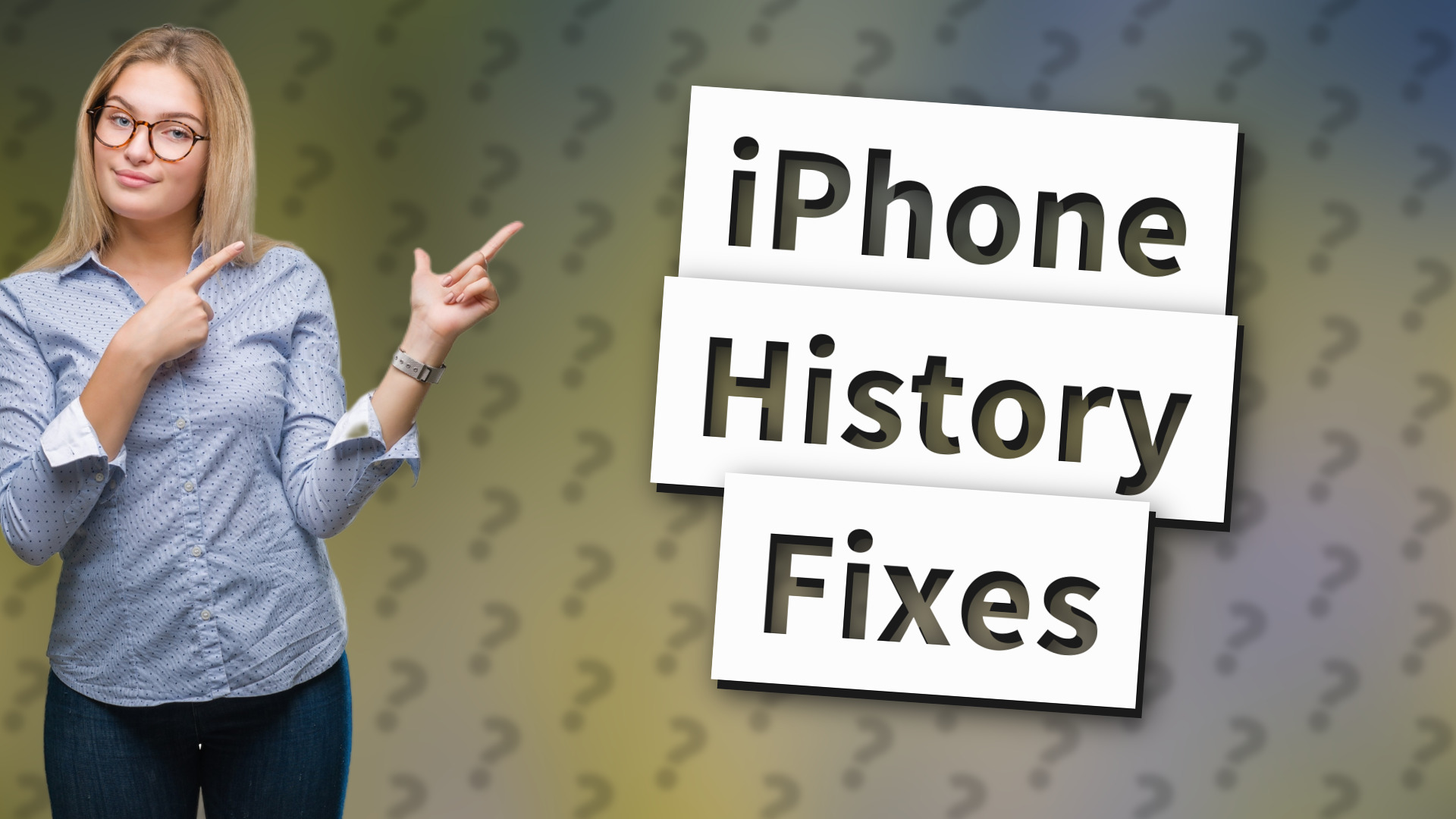 iPhone History Fixes