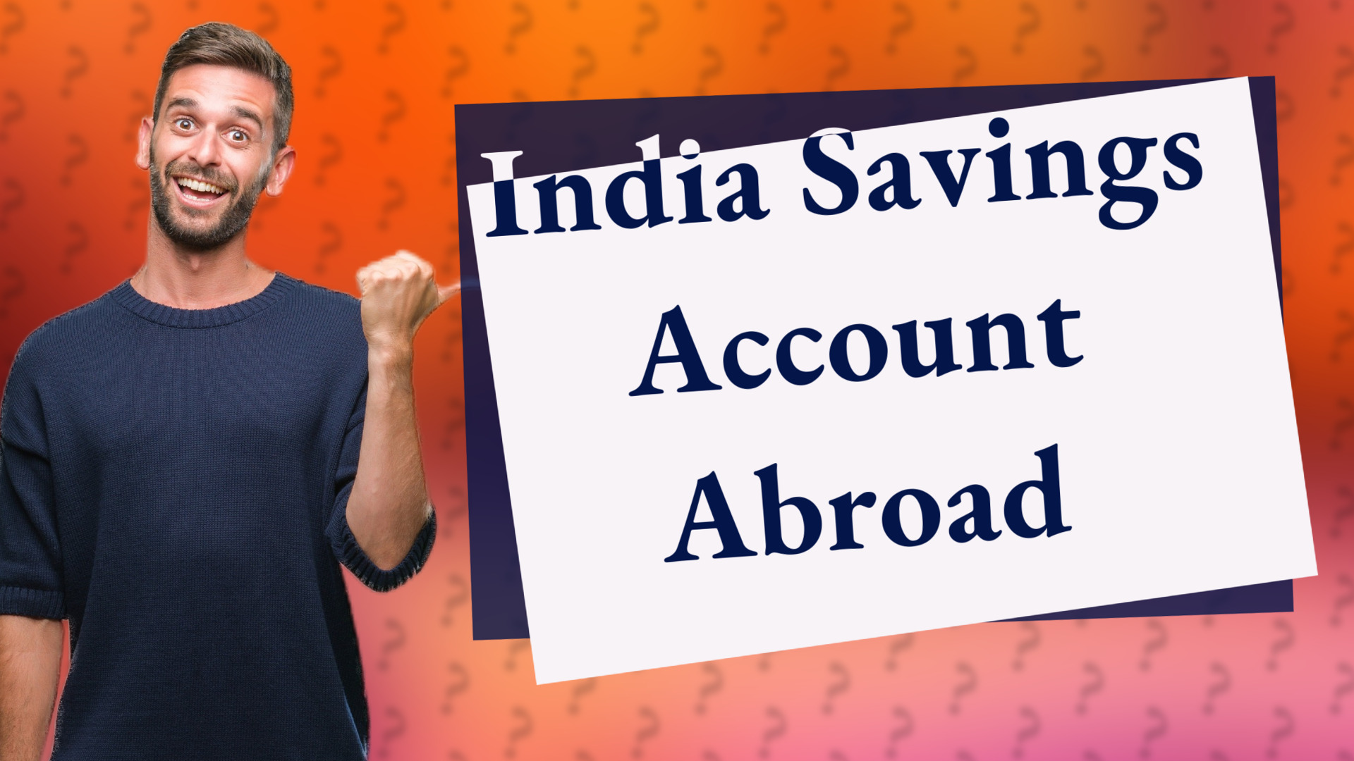 India Savings Account Abroad