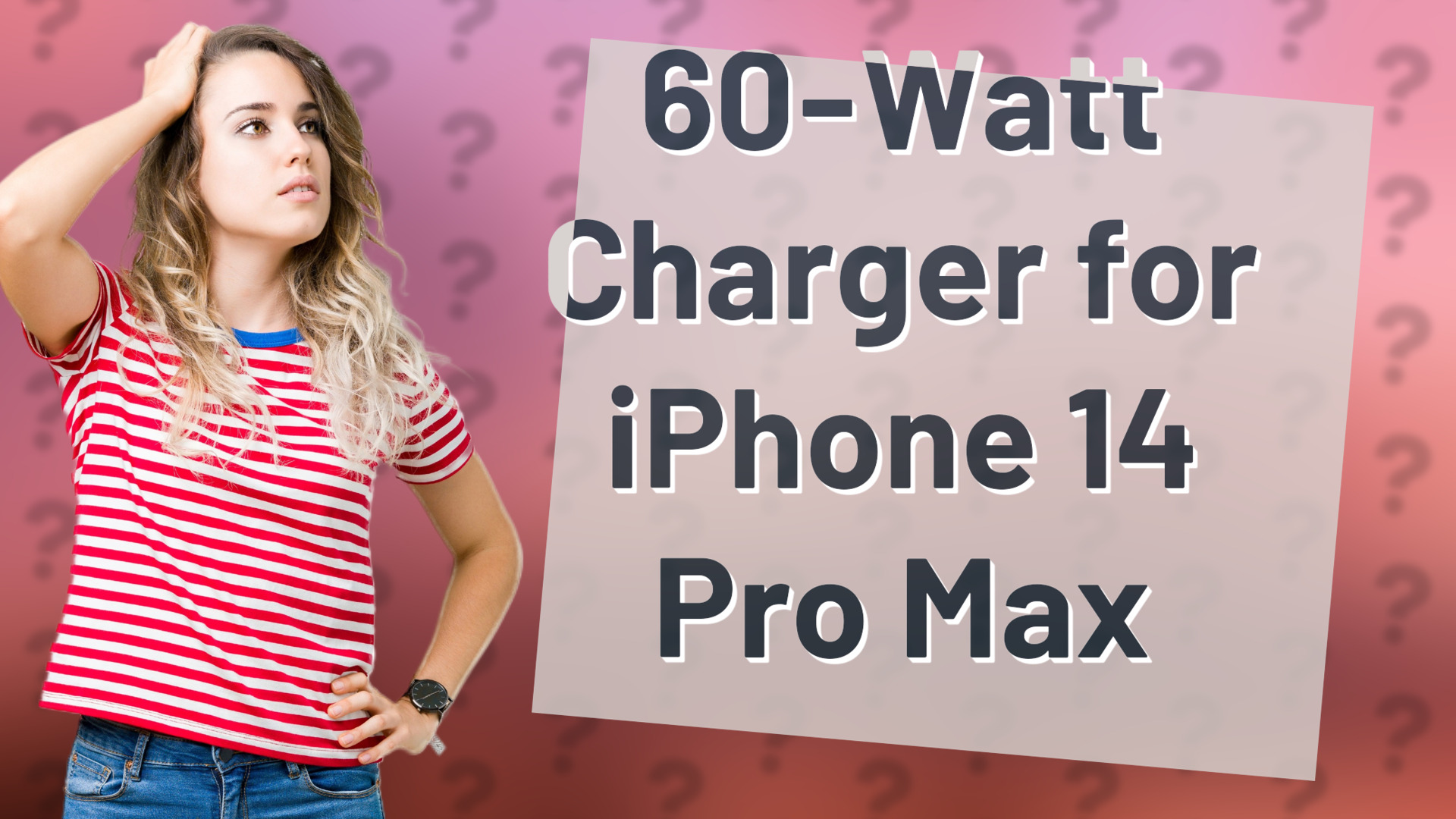 60-Watt Charger for iPhone 14 Pro Max