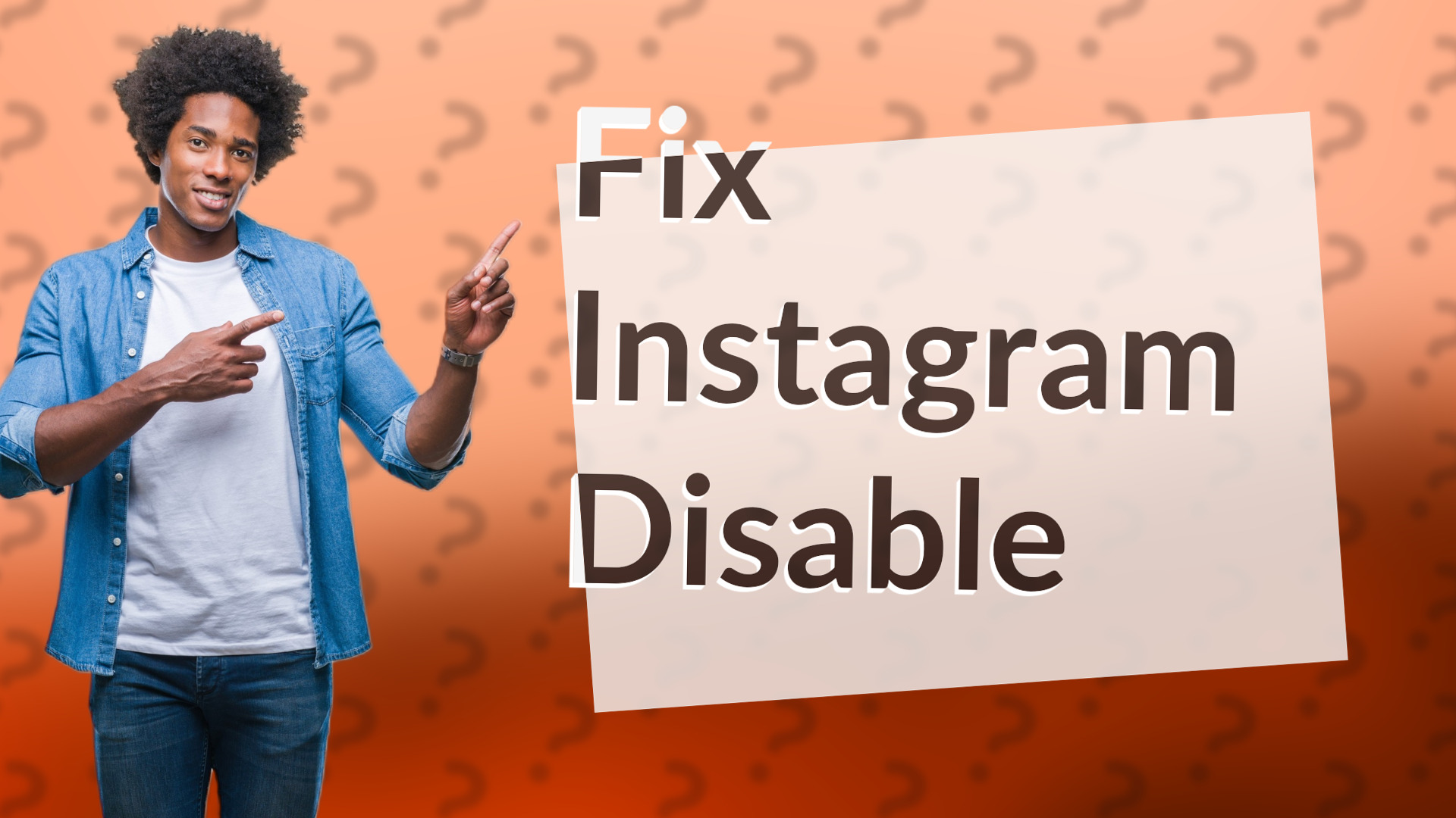 Fix Instagram Disable