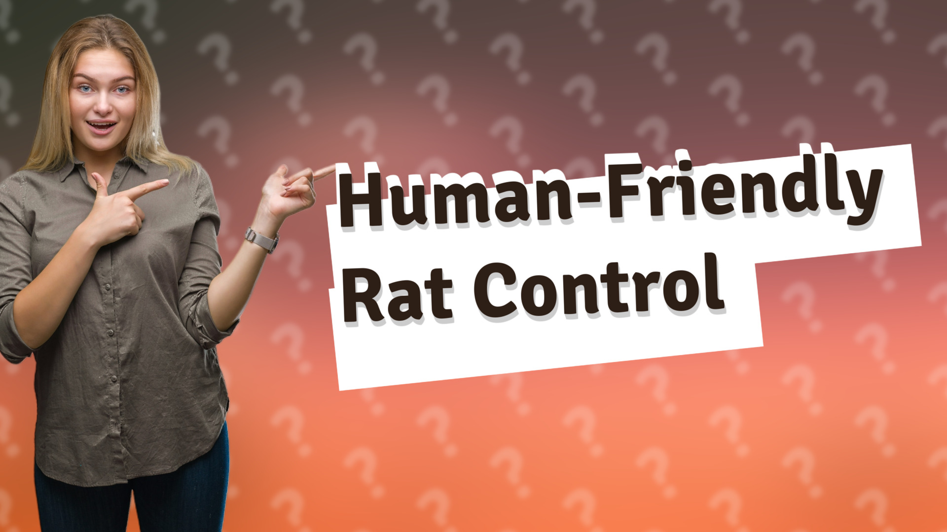 Human-Friendly Rat Control