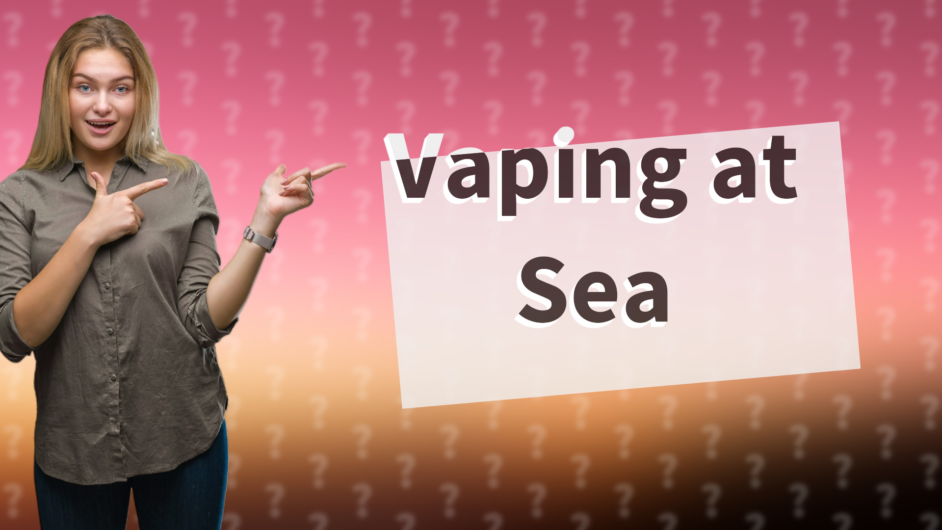 Vaping at Sea
