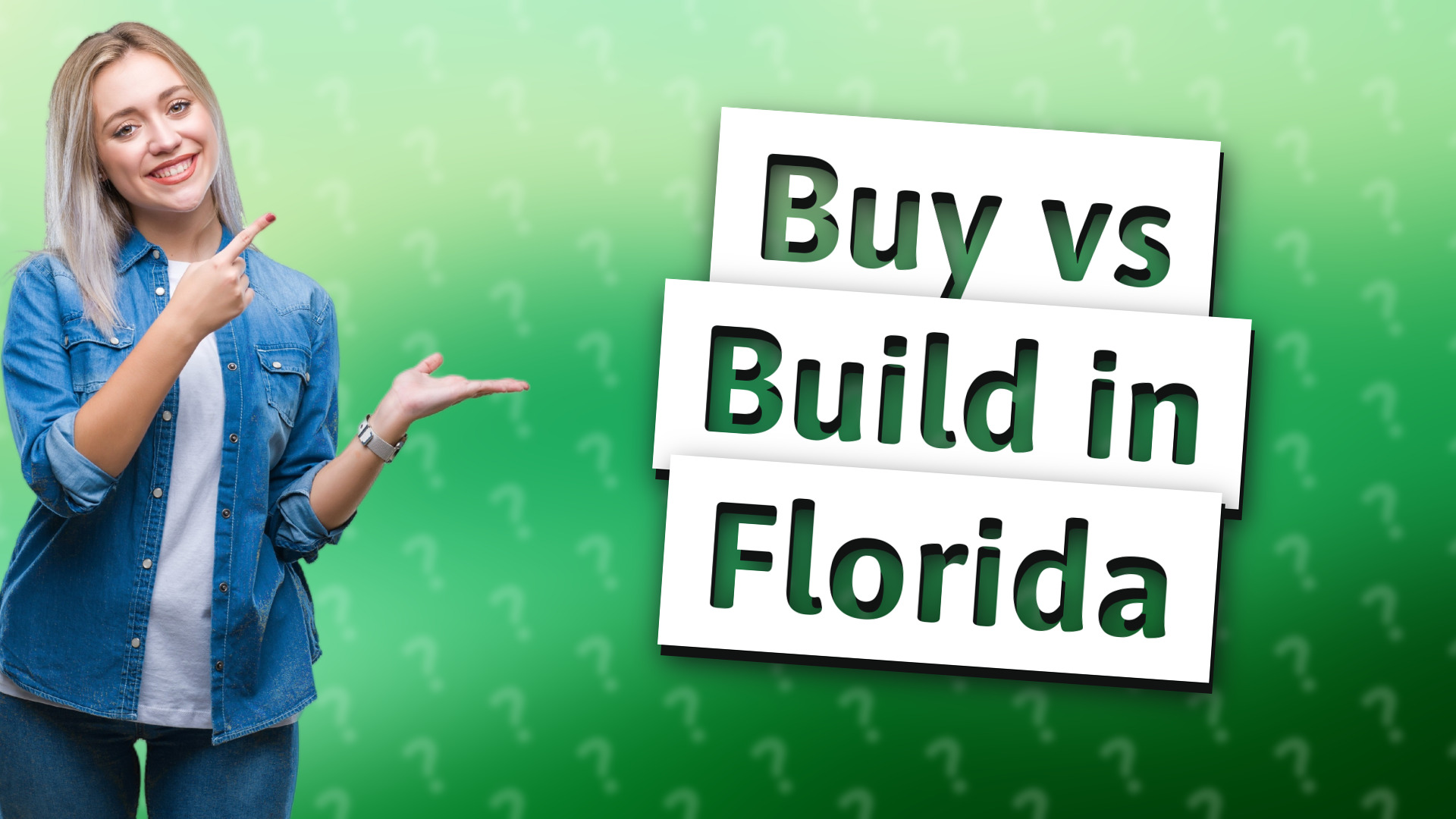 Buy vs Build in Florida