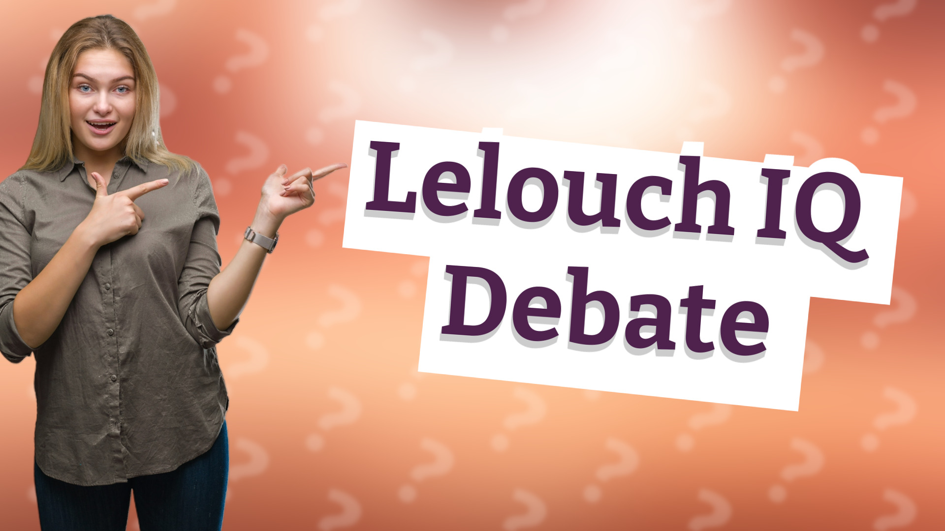 Lelouch IQ Debate