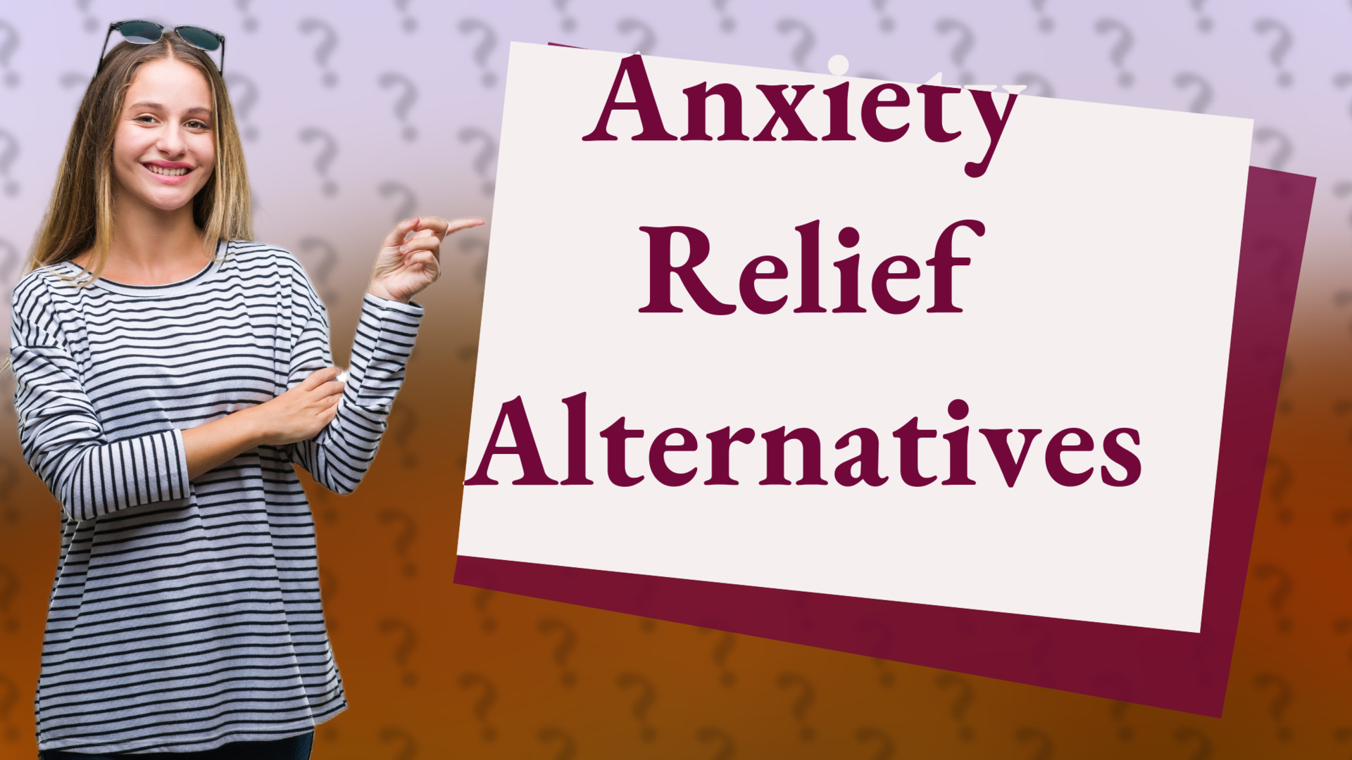 Anxiety Relief Alternatives