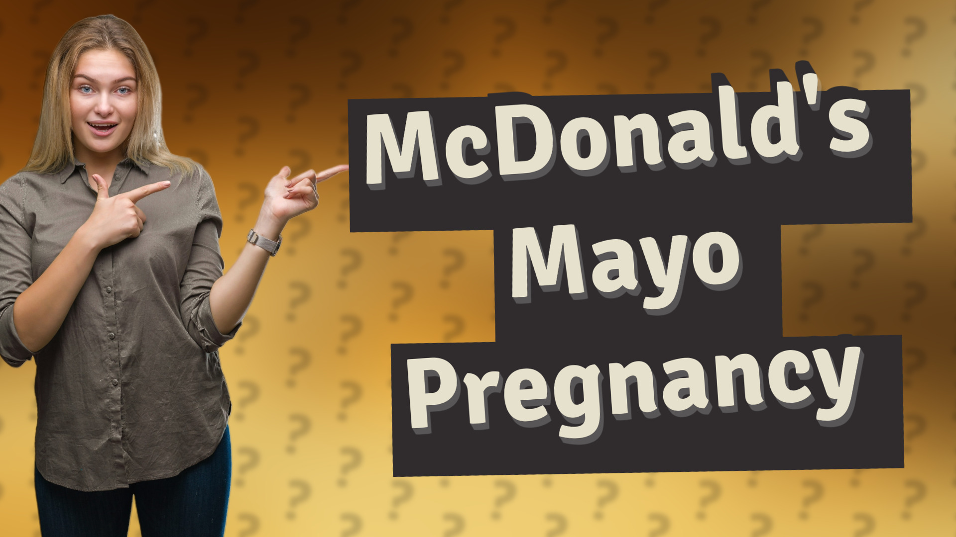 McDonald's Mayo Pregnancy