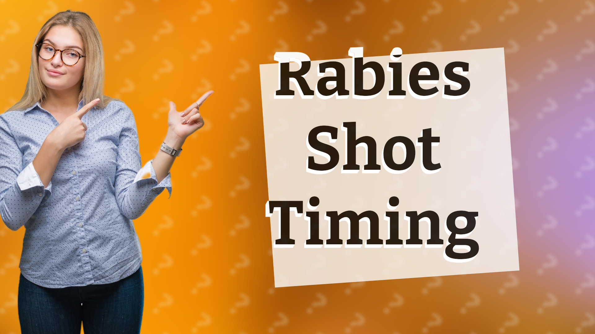 Rabies Shot Timing