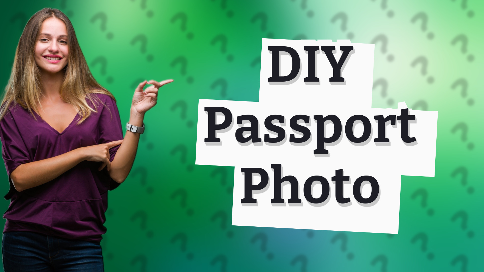 DIY Passport Photo