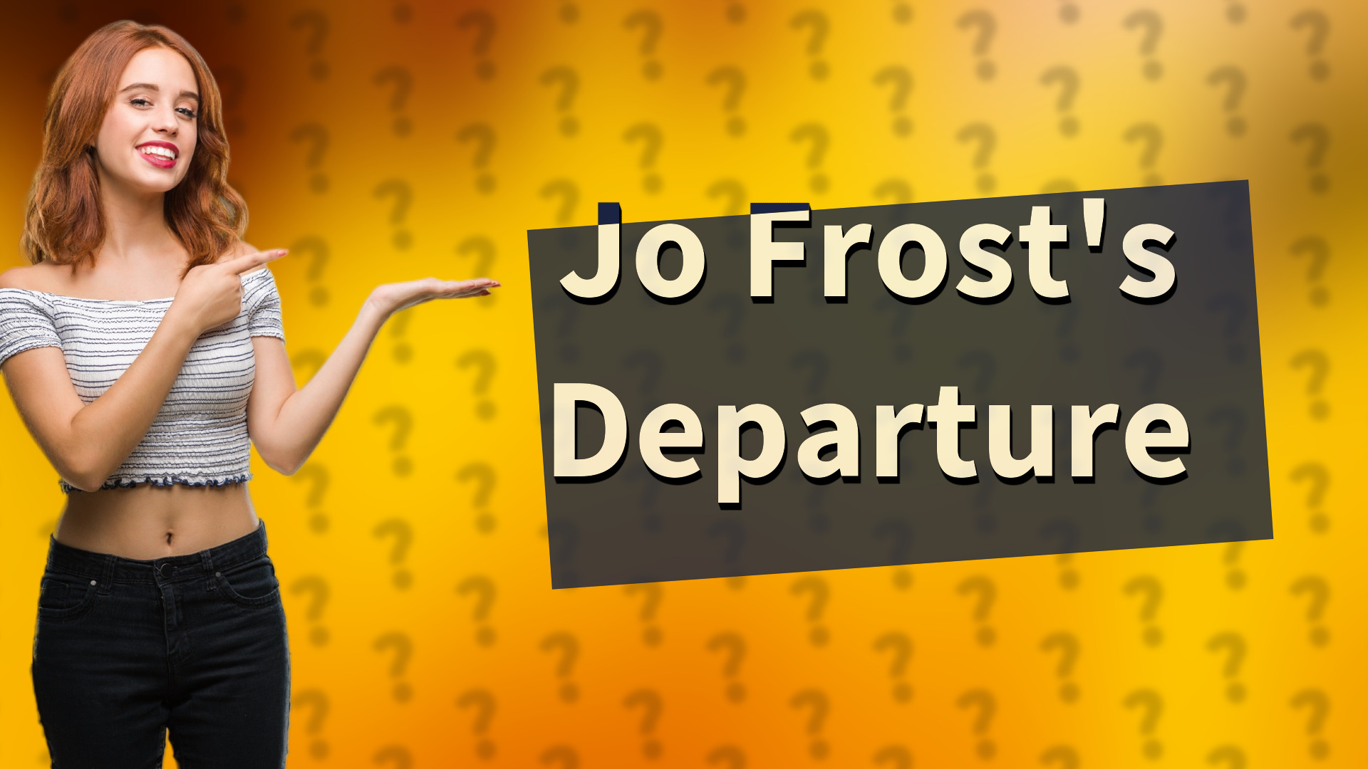 Jo Frost's Departure