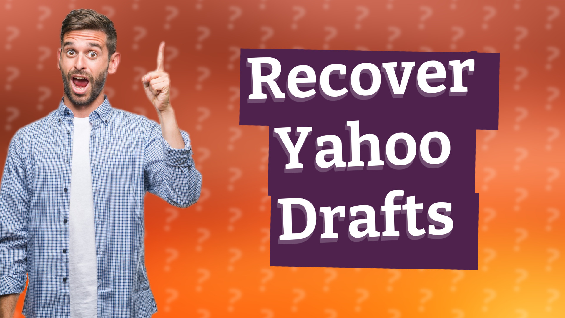 Recover Yahoo Drafts