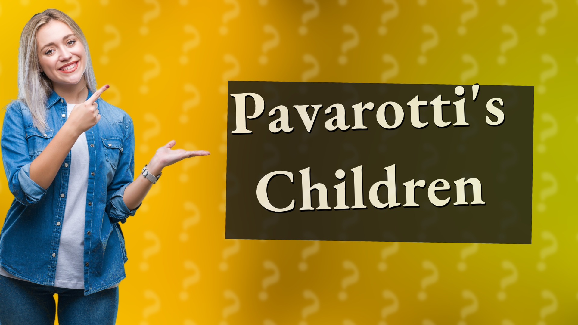 Pavarotti's Children