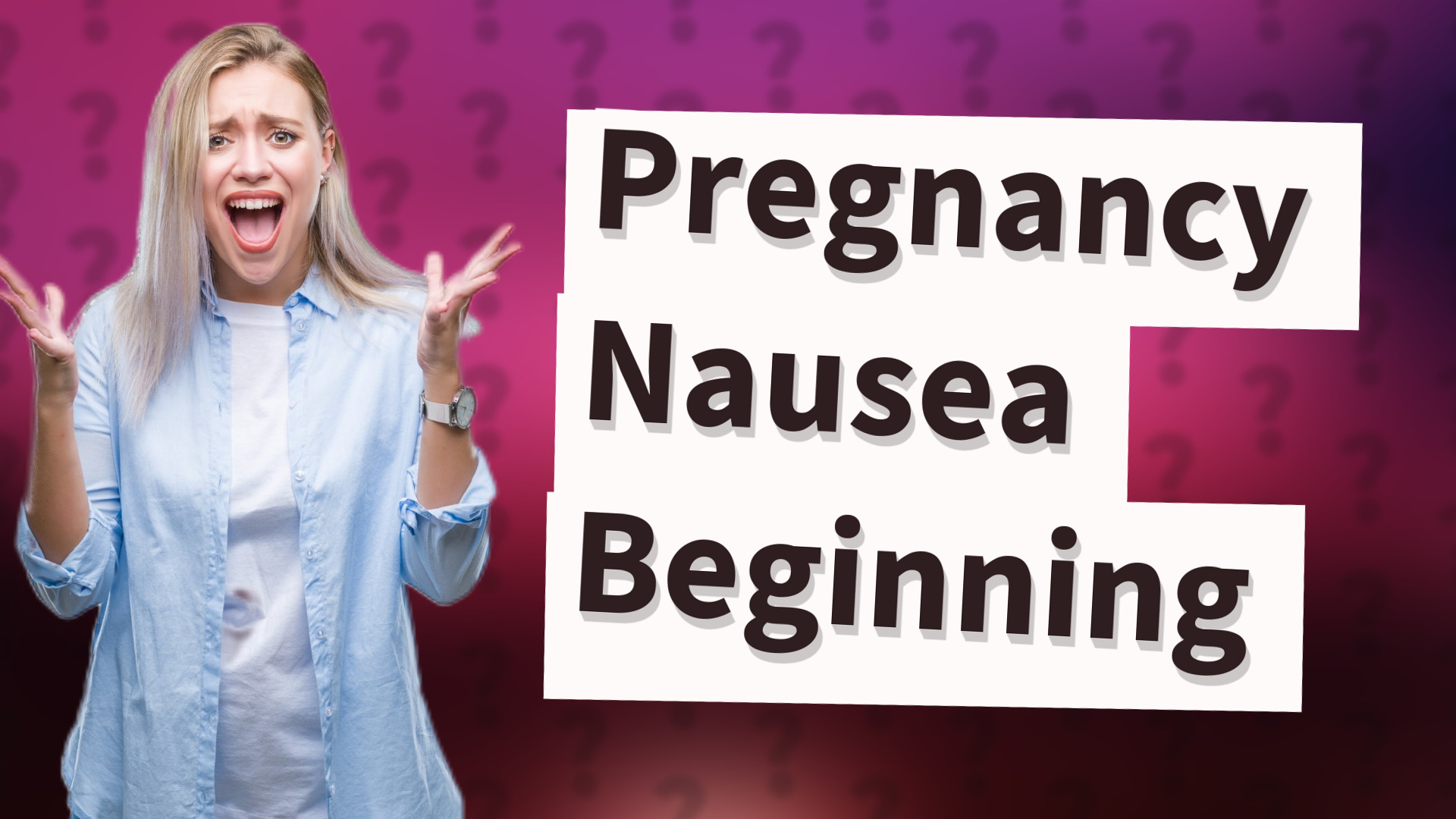 Pregnancy Nausea Beginning