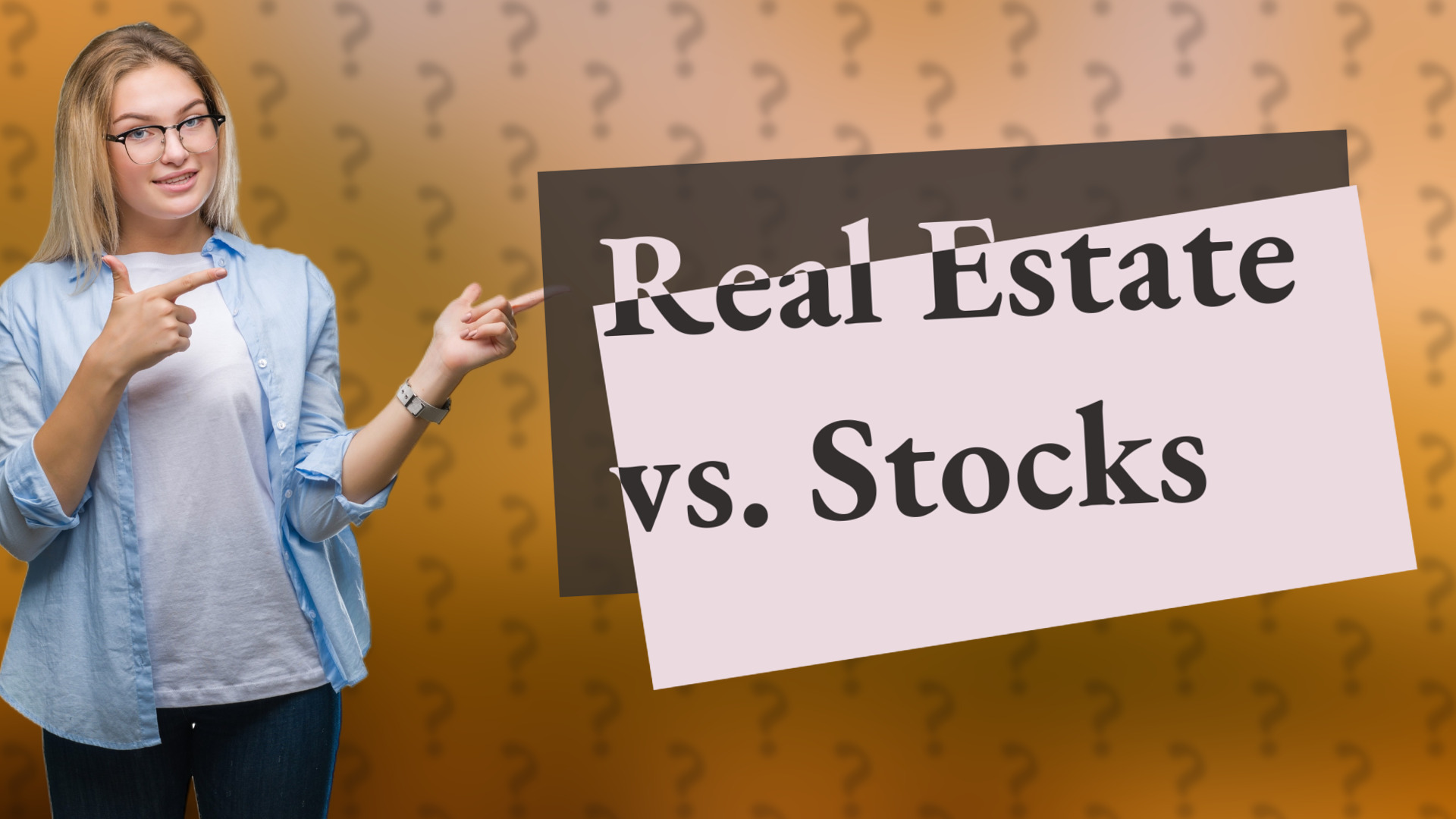 Real Estate vs. Stocks