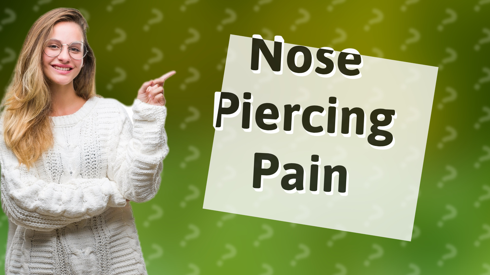 Nose Piercing Pain