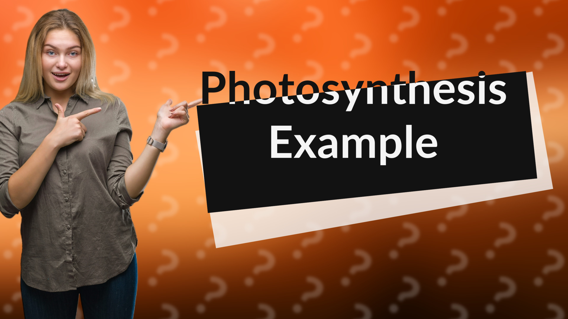 Photosynthesis Example