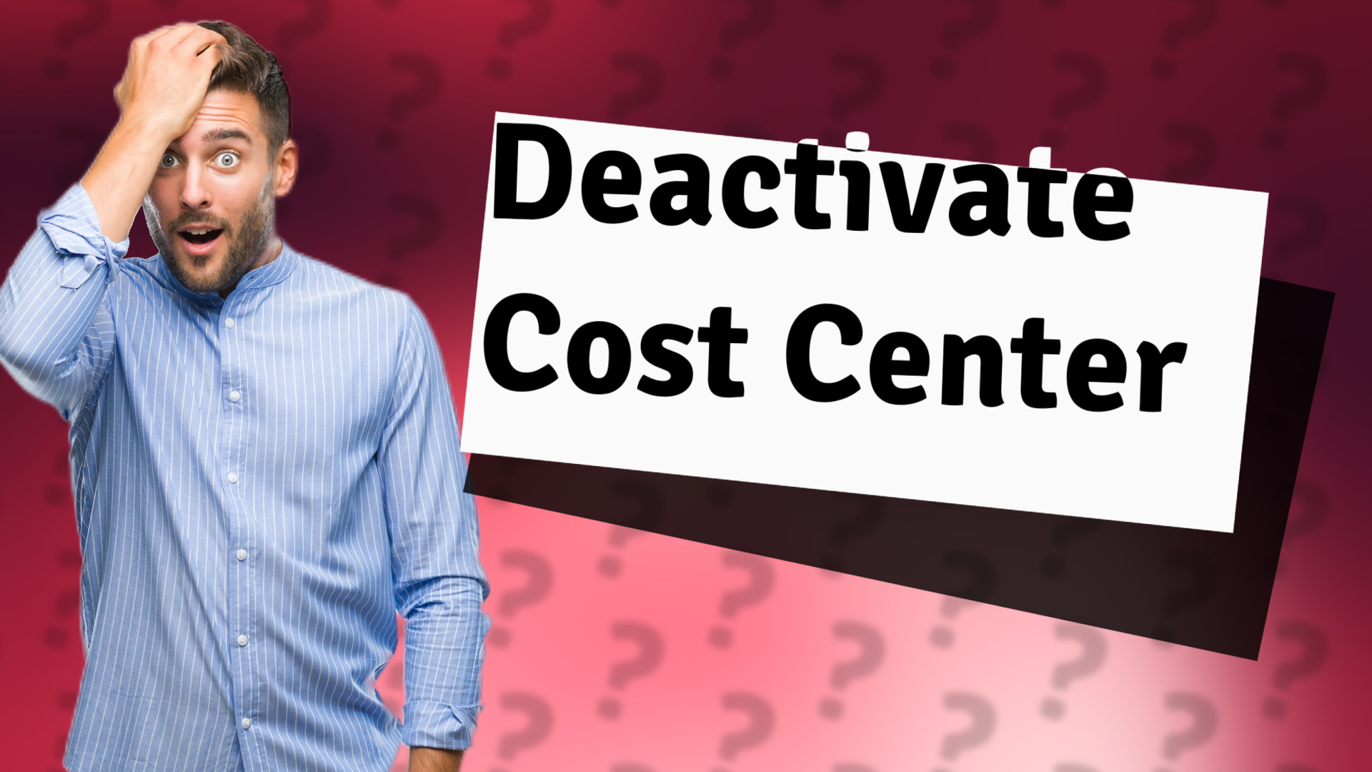 Deactivate Cost Center