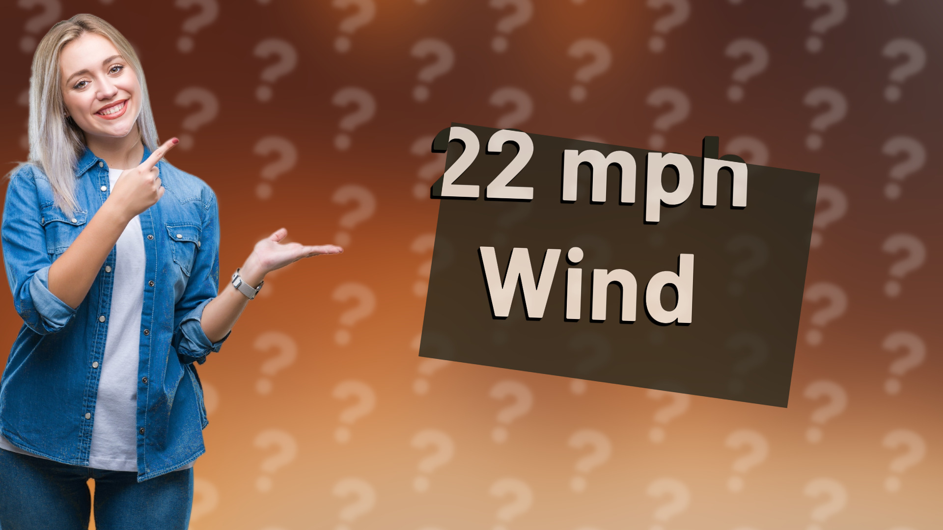 22 mph Wind