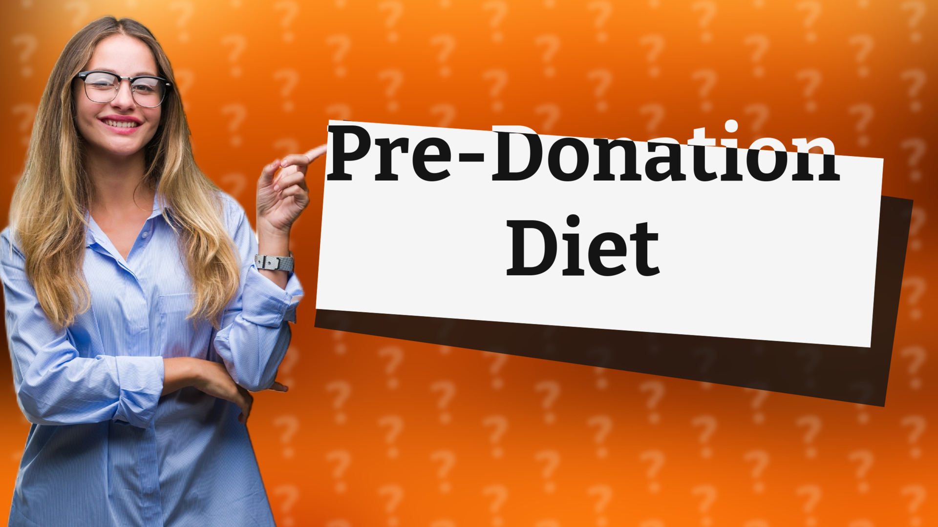 Pre-Donation Diet