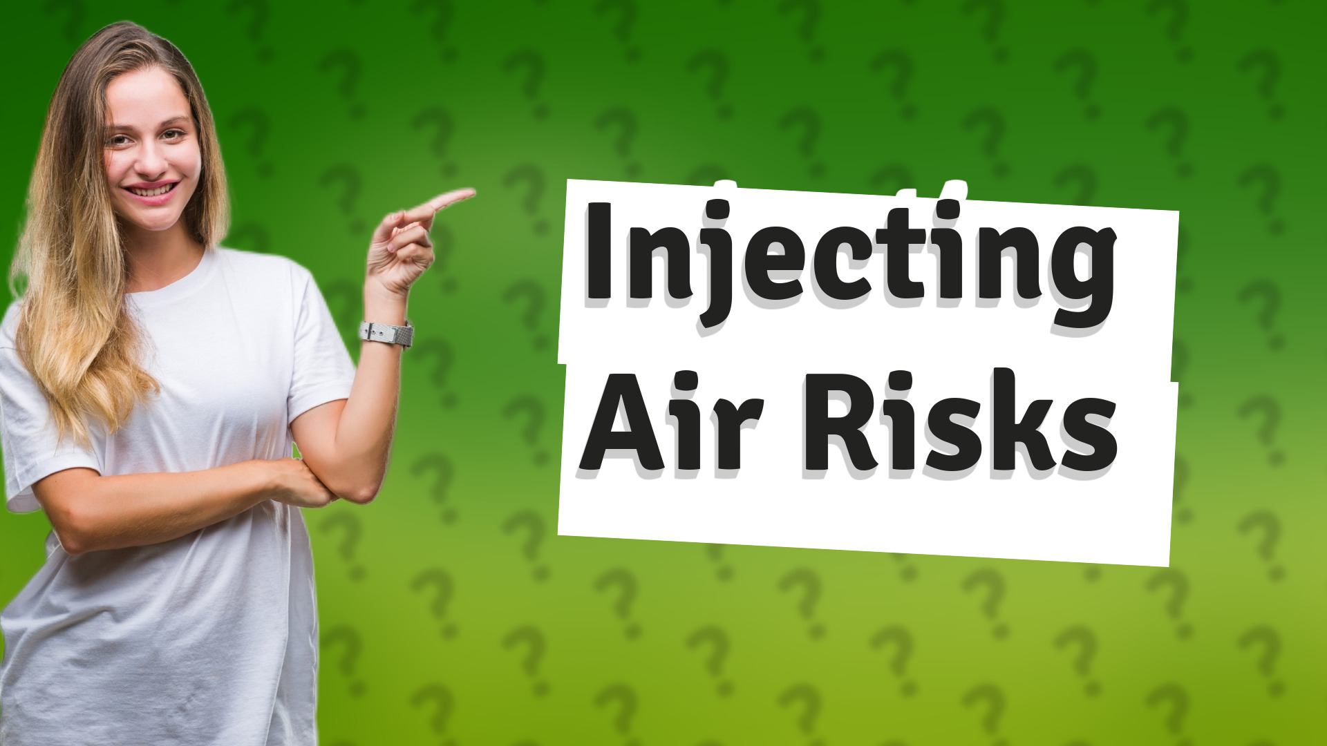 Injecting Air Risks