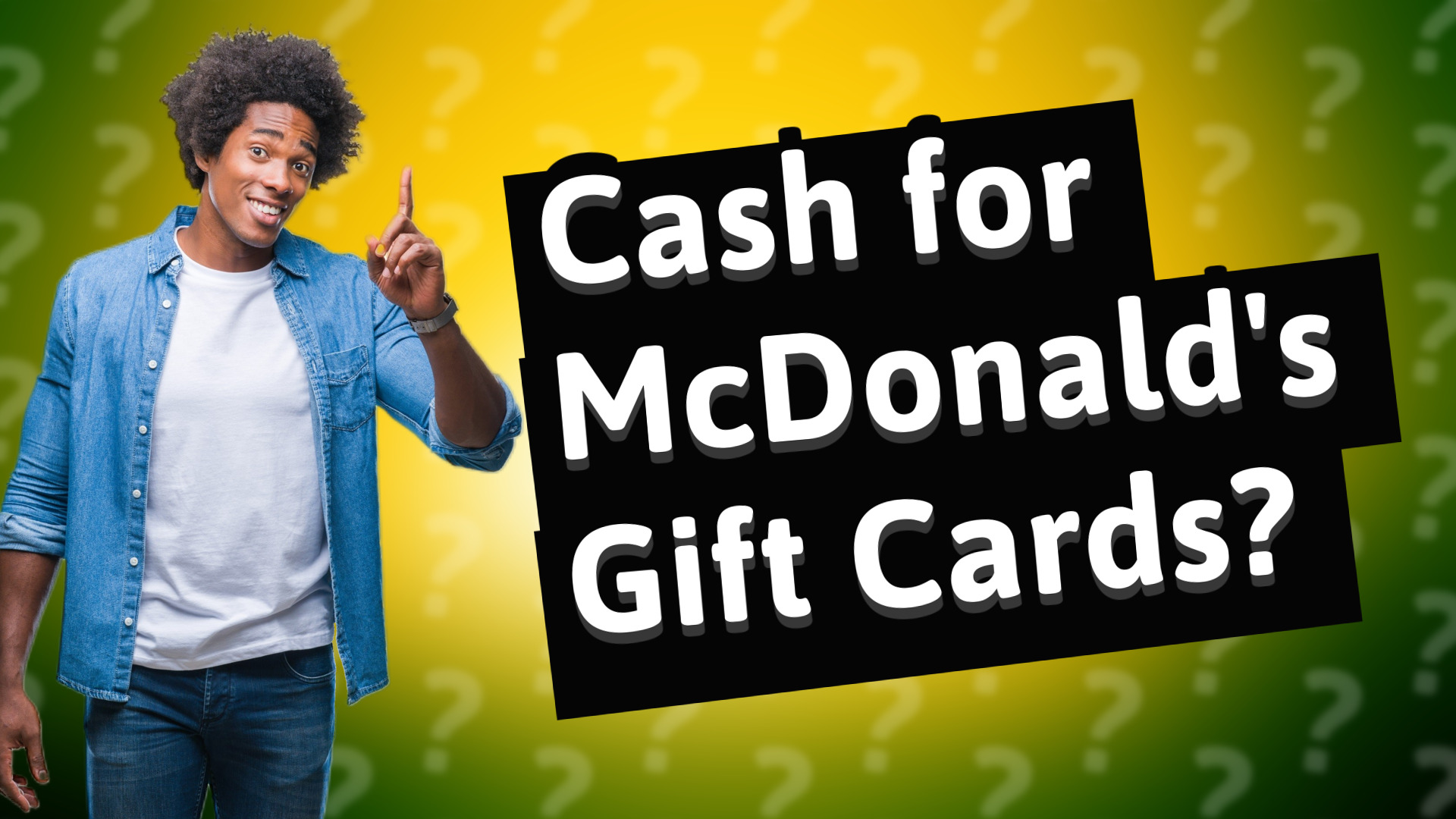 Cash for McDonald's Gift Cards?