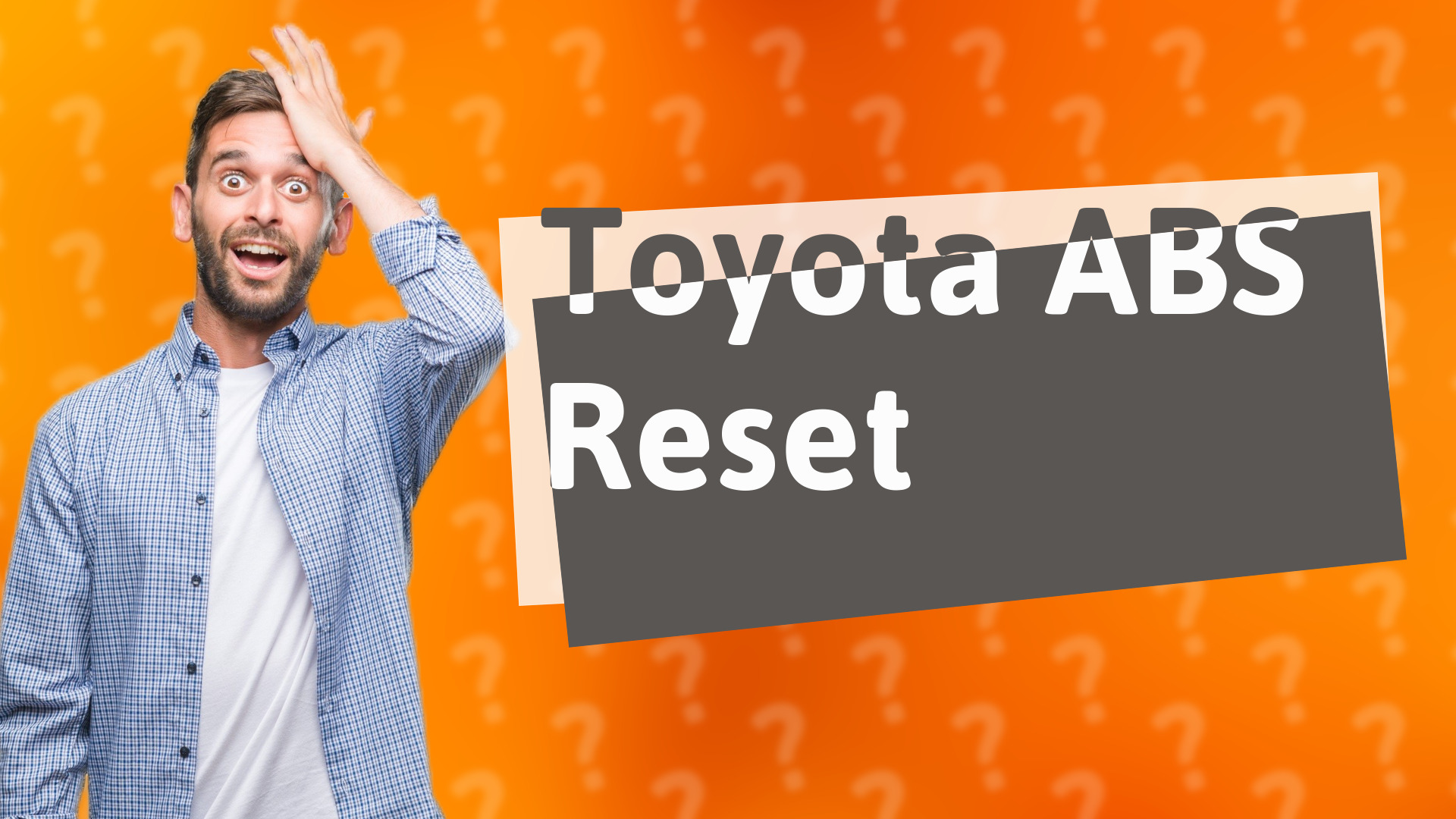 Toyota ABS Reset