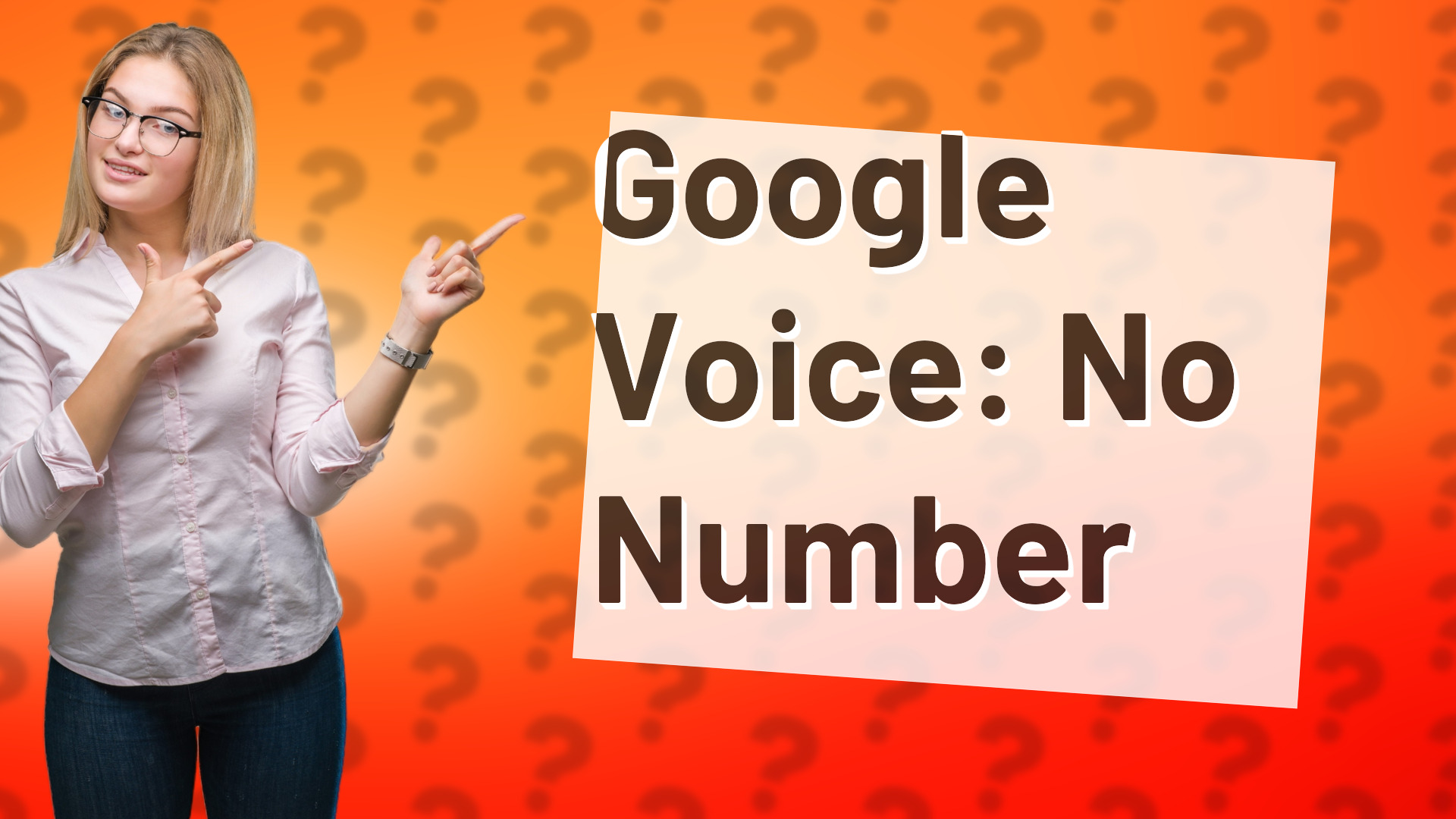 Google Voice: No Number