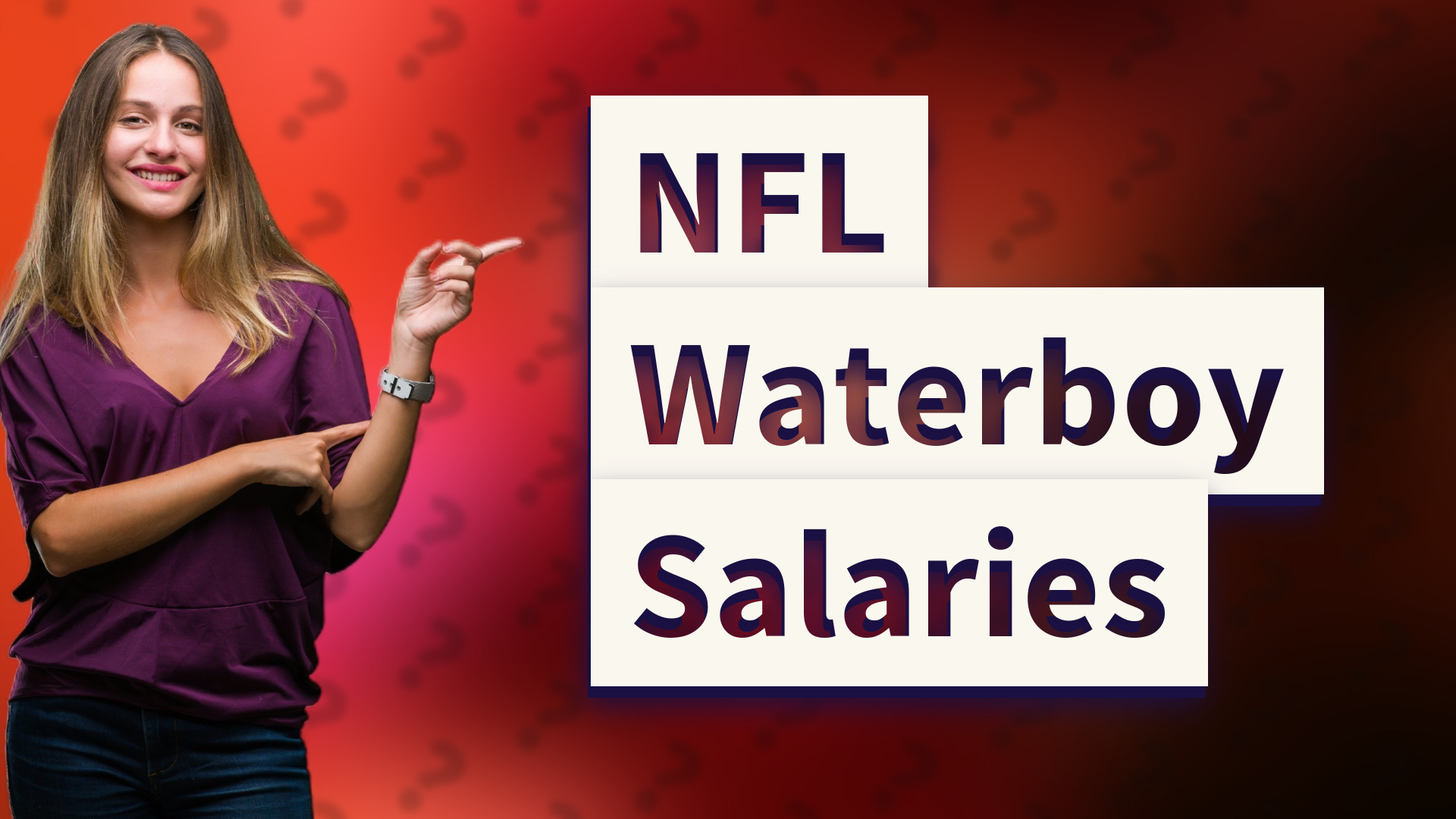 NFL Waterboy Salaries