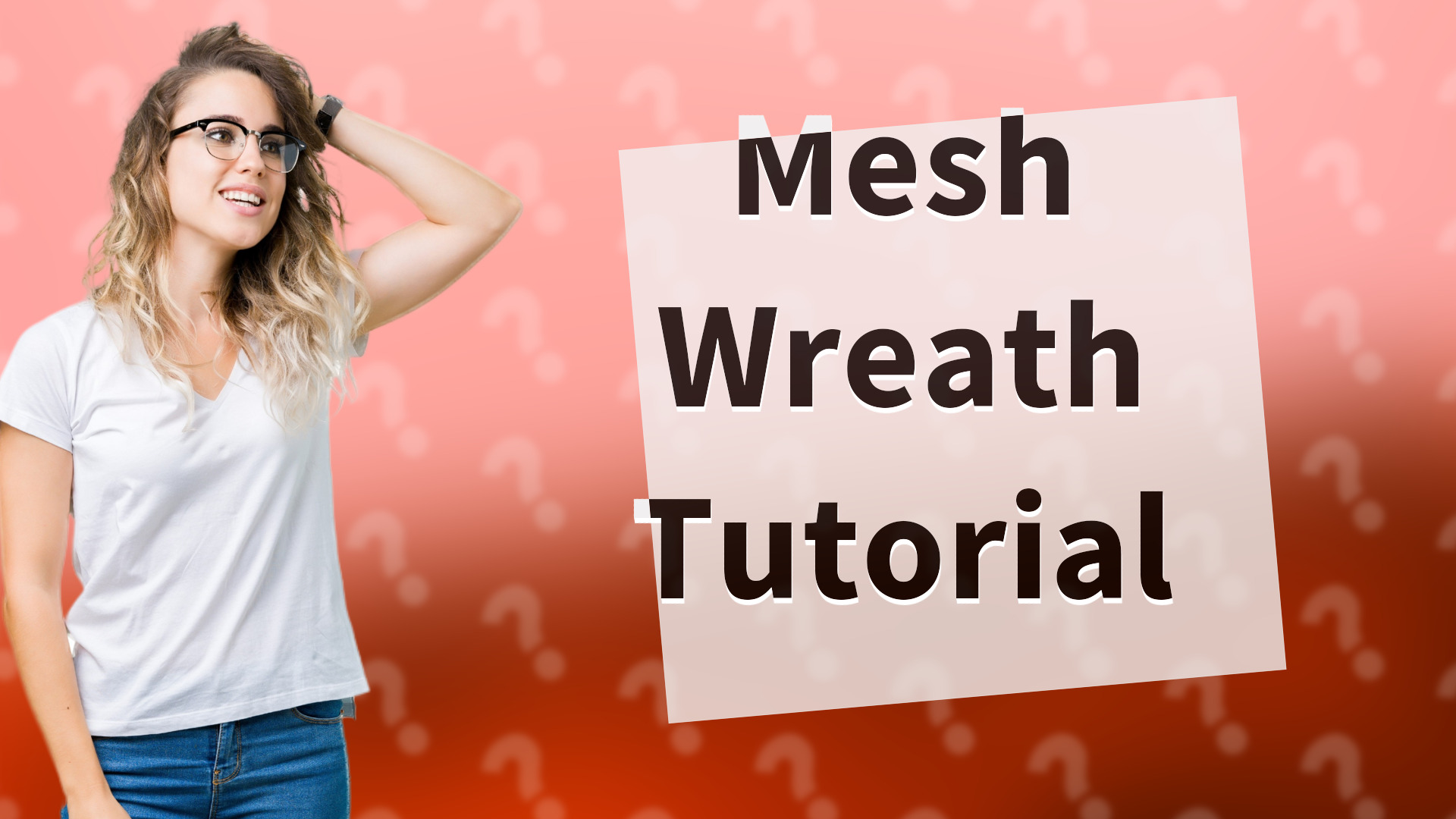 Mesh Wreath Tutorial