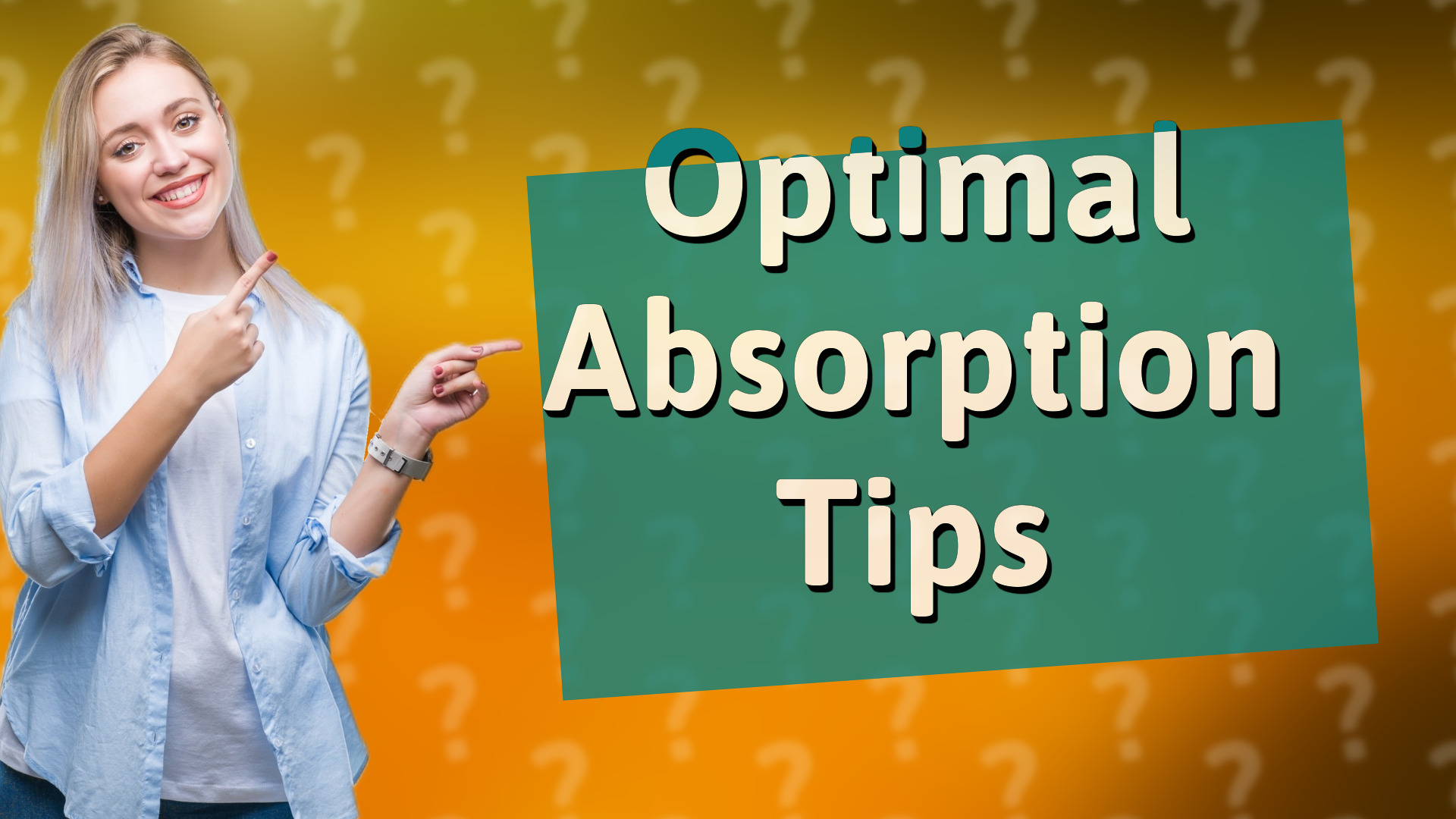 Optimal Absorption Tips