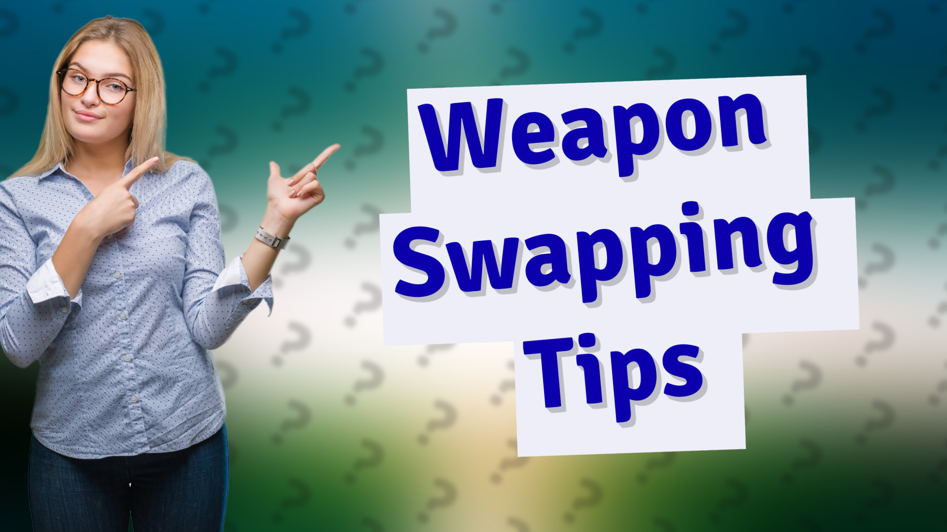 Weapon Swapping Tips