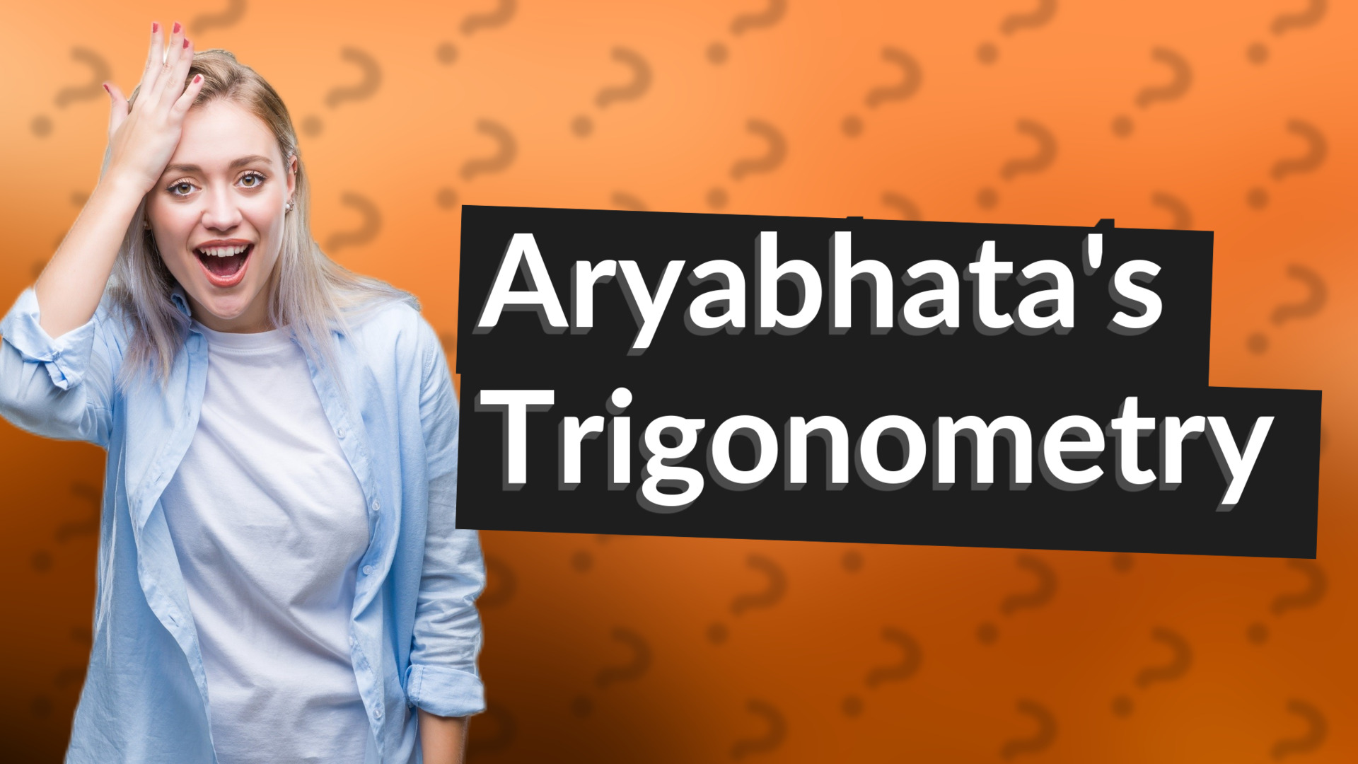 Aryabhata's Trigonometry