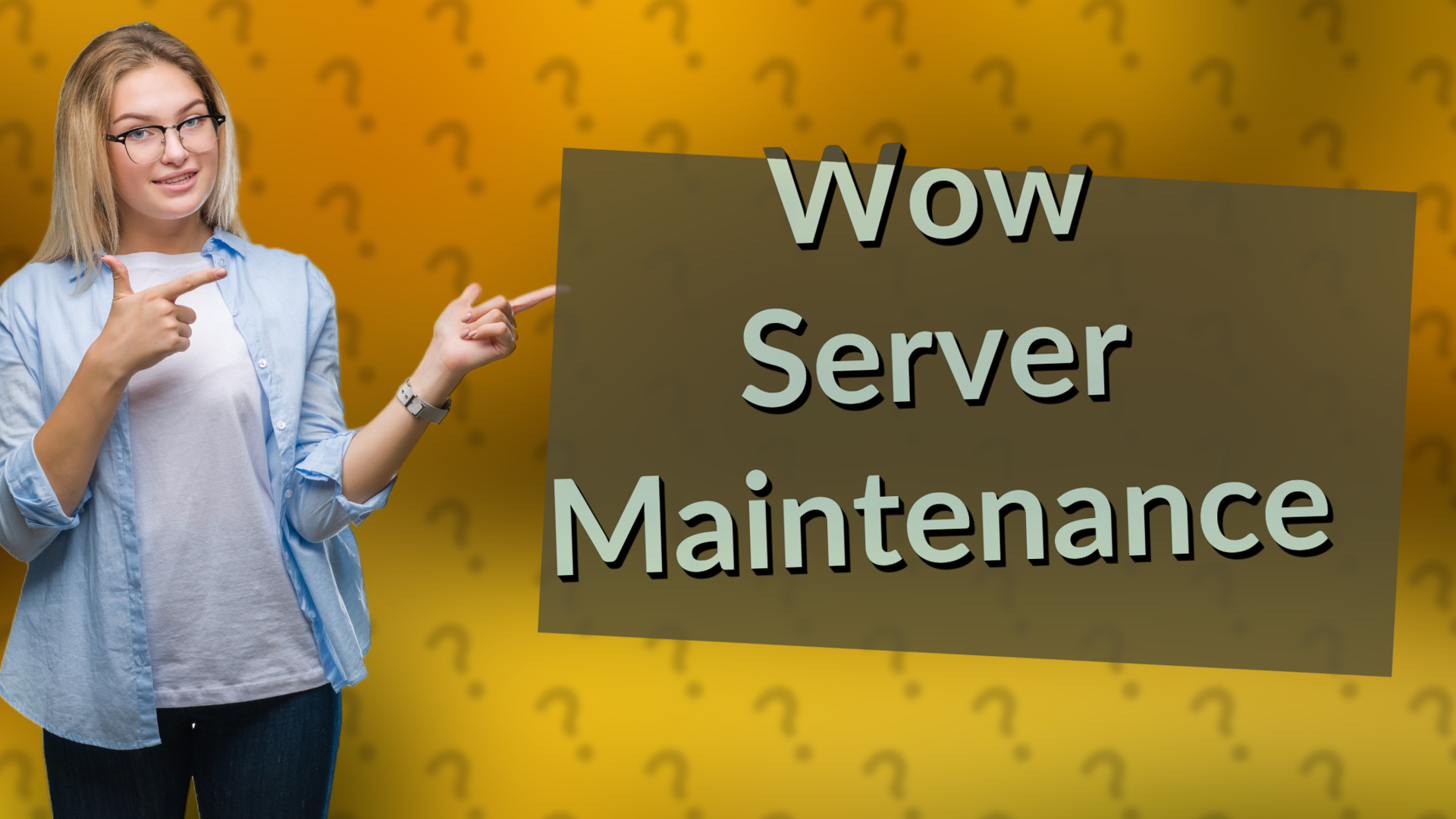 Wow Server Maintenance
