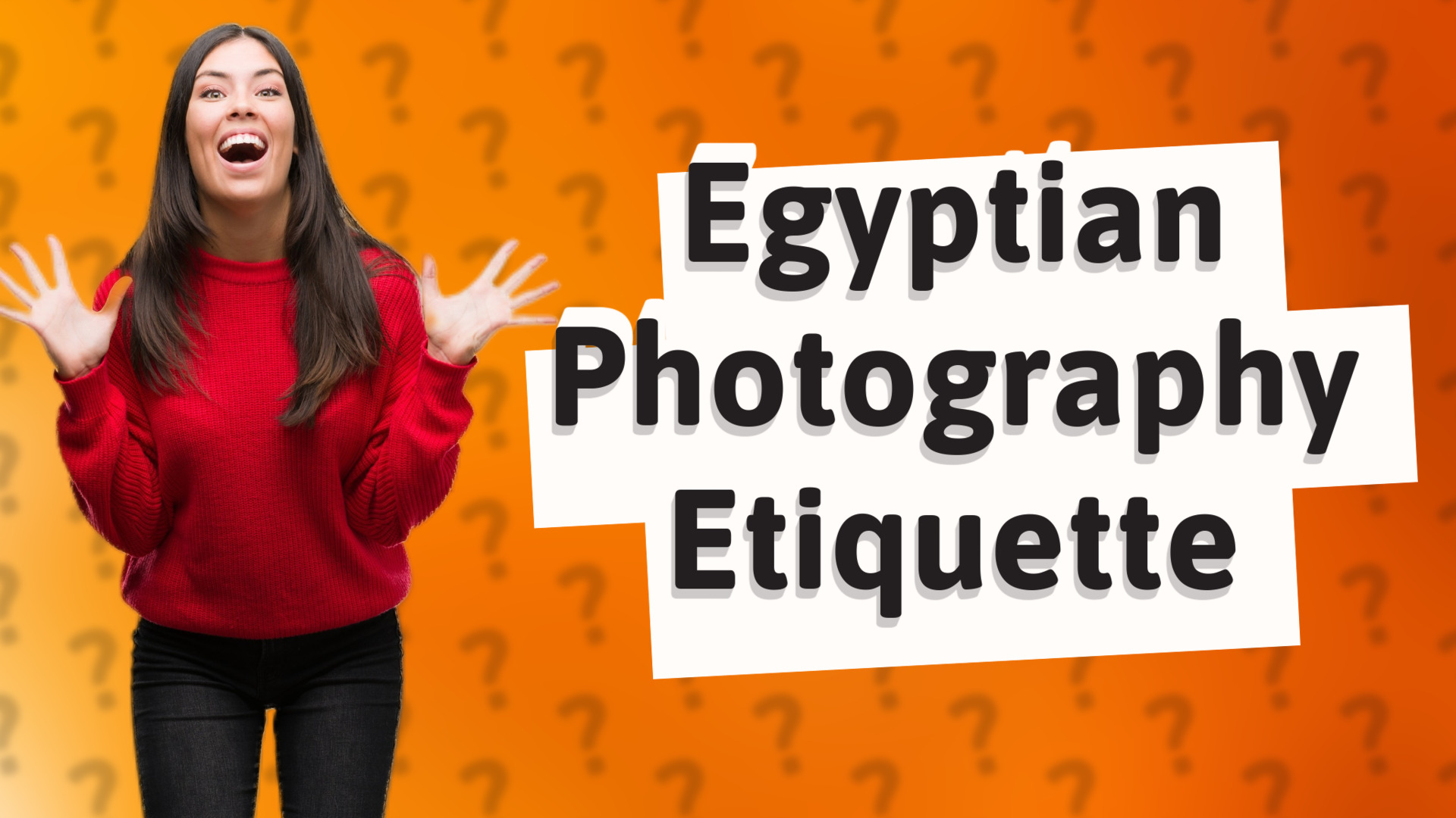 Egyptian Photography Etiquette