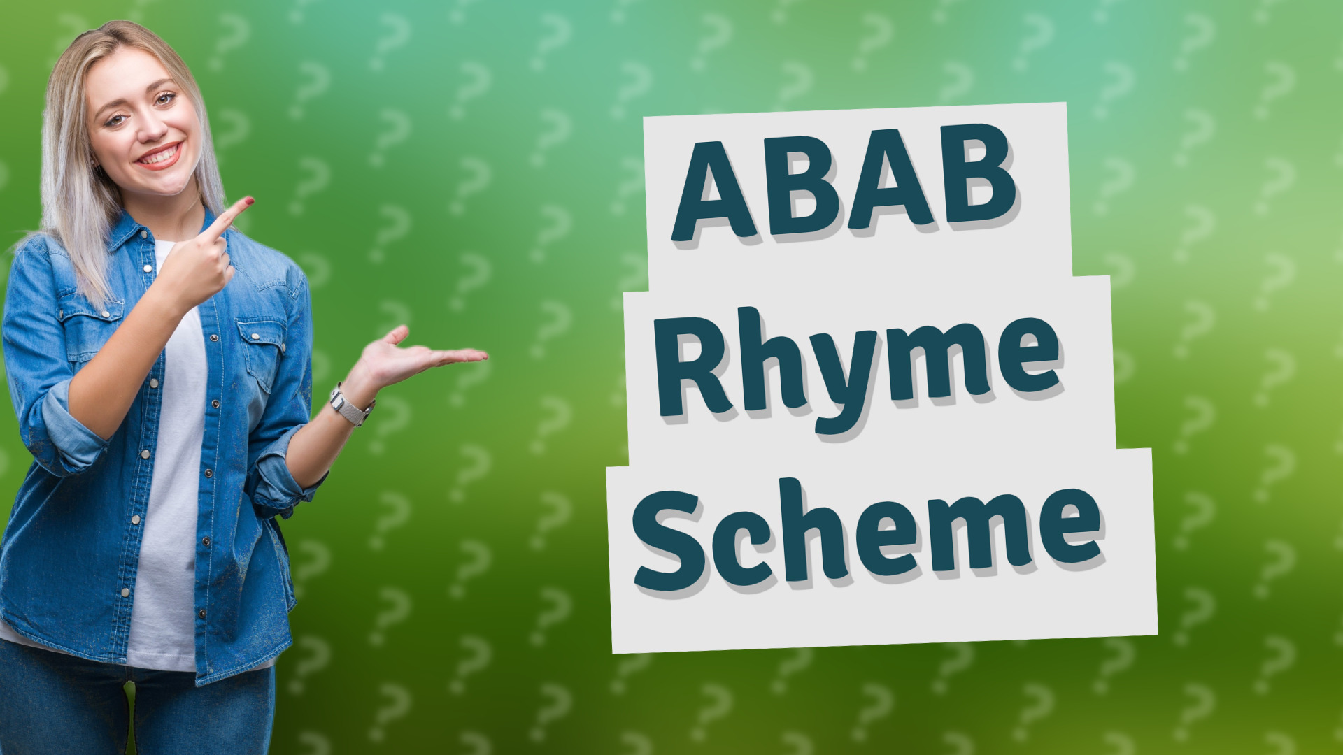 ABAB Rhyme Scheme
