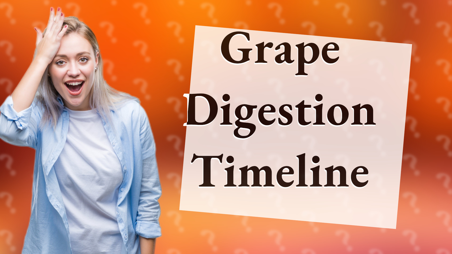 Grape Digestion Timeline