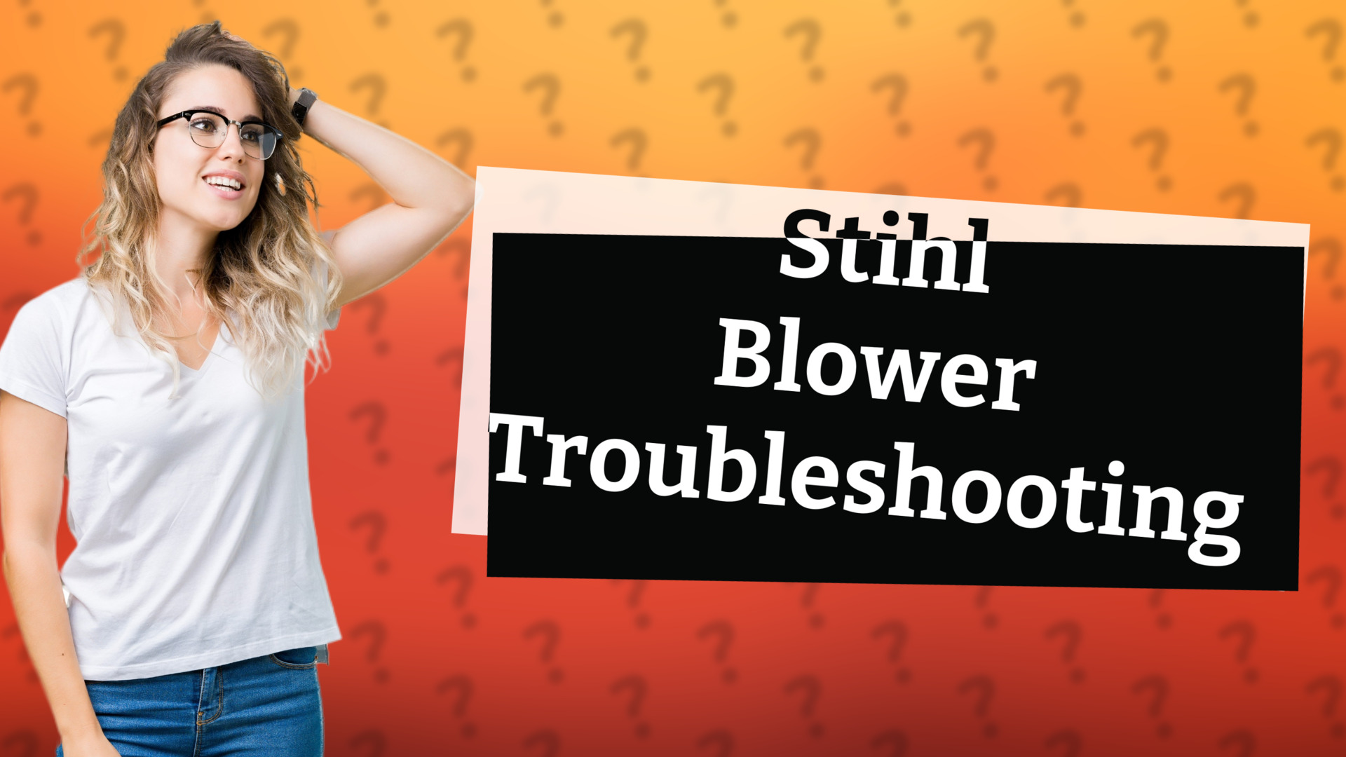 Stihl Blower Troubleshooting