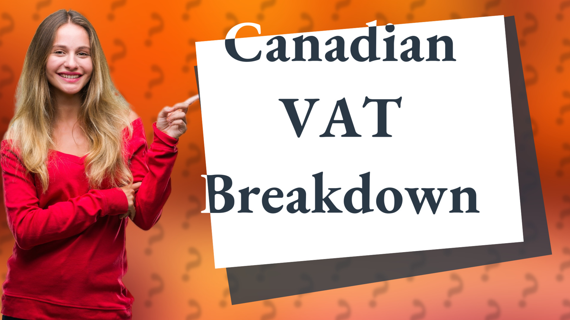 Canadian VAT Breakdown