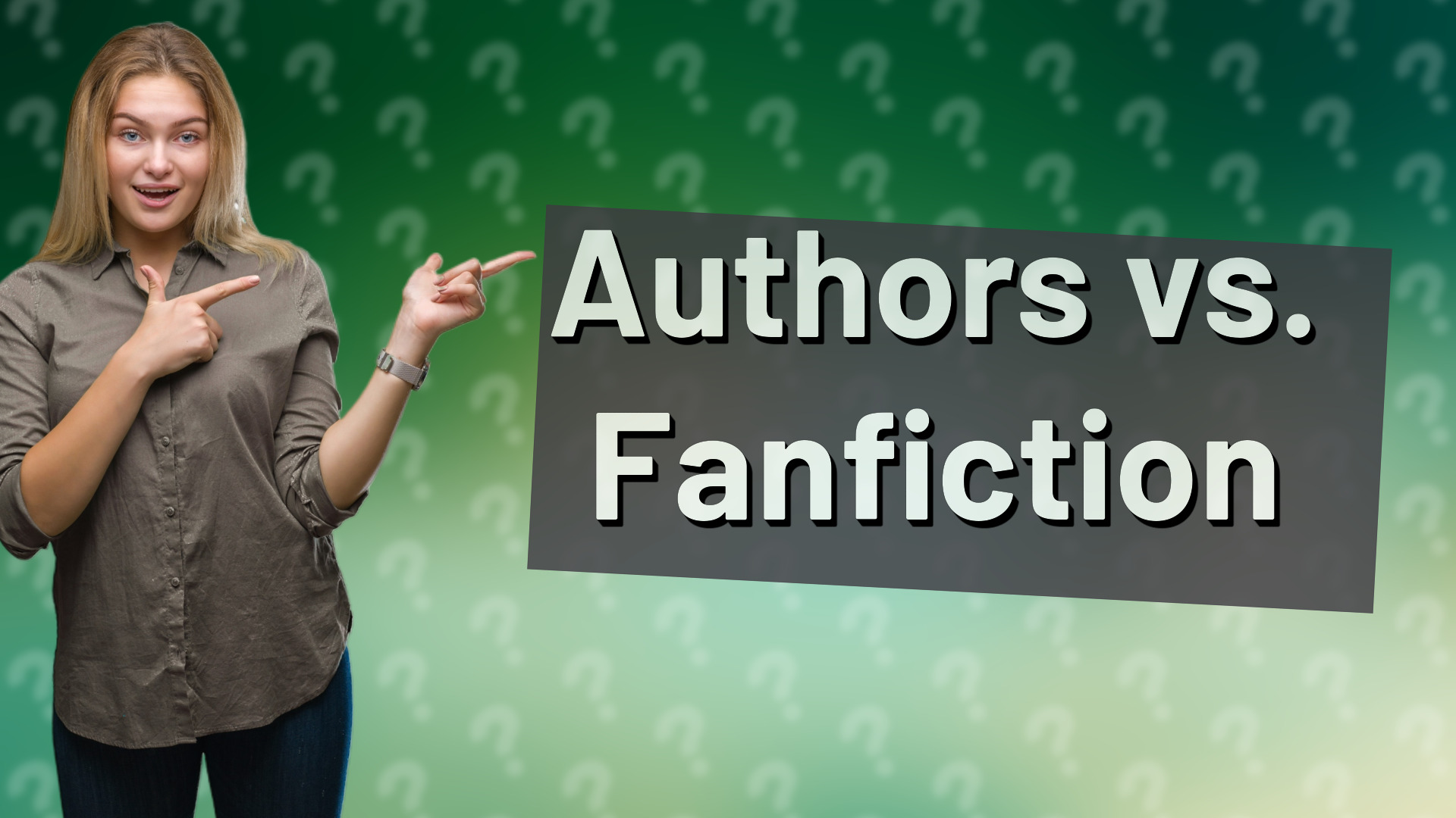 Authors vs. Fanfiction