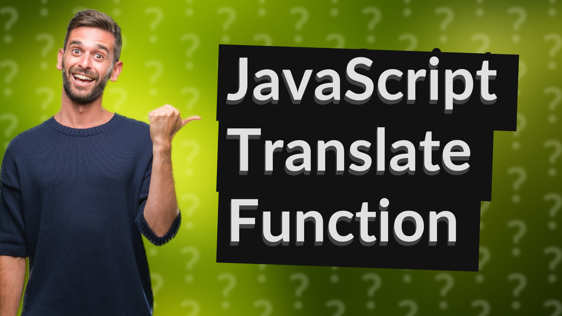 JavaScript Translate Function