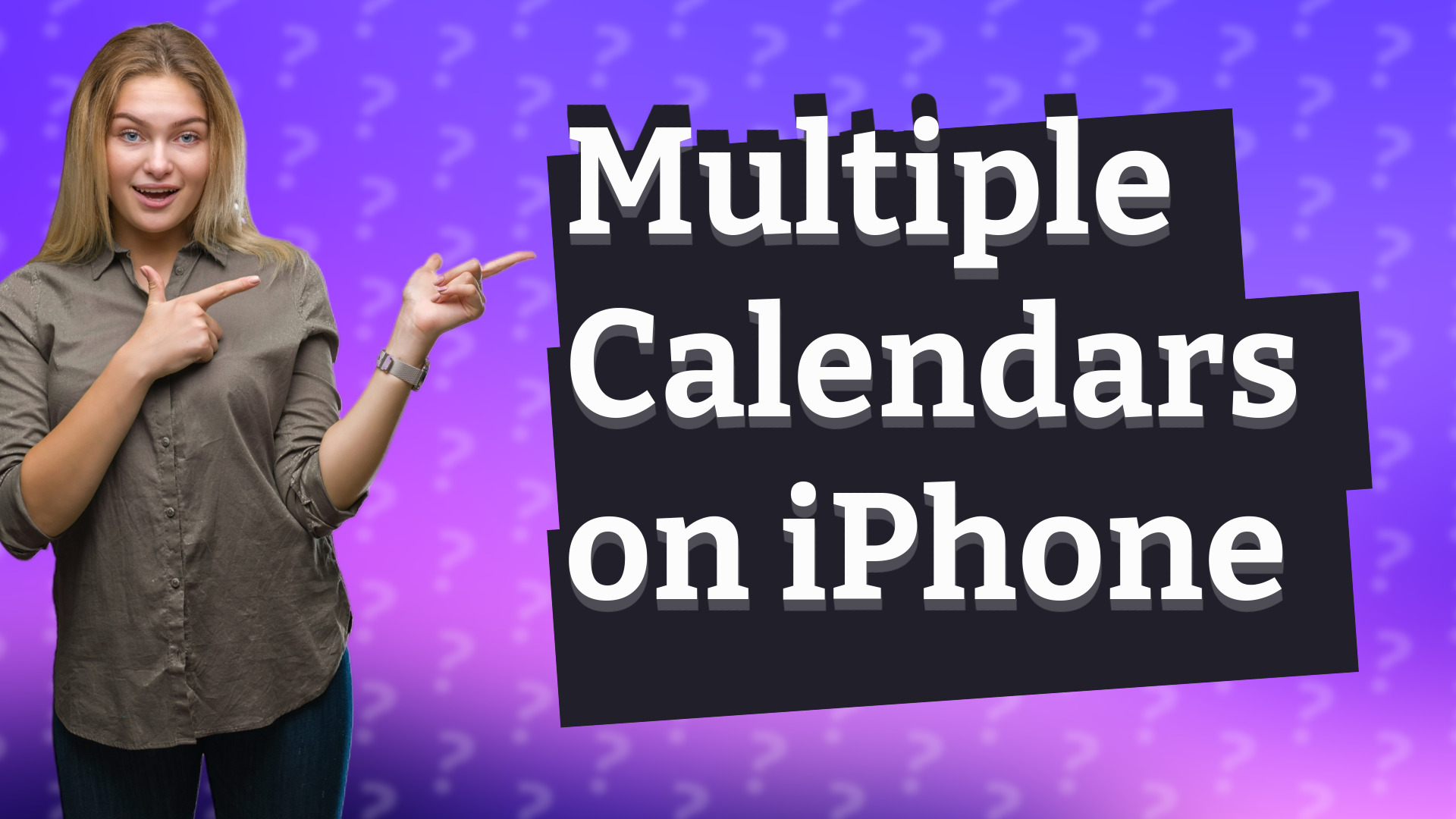 Multiple Calendars on iPhone