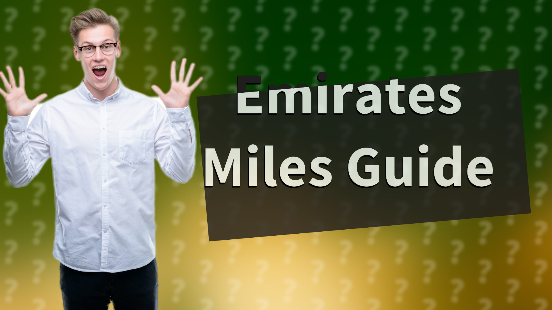 Emirates Miles Guide