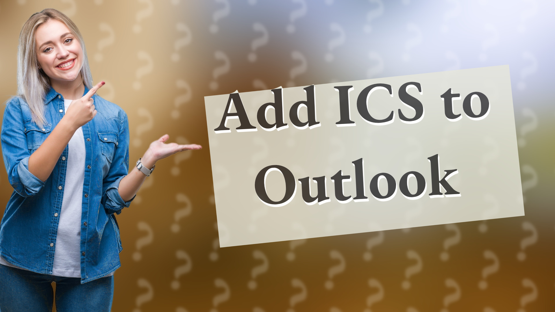 Add ICS to Outlook