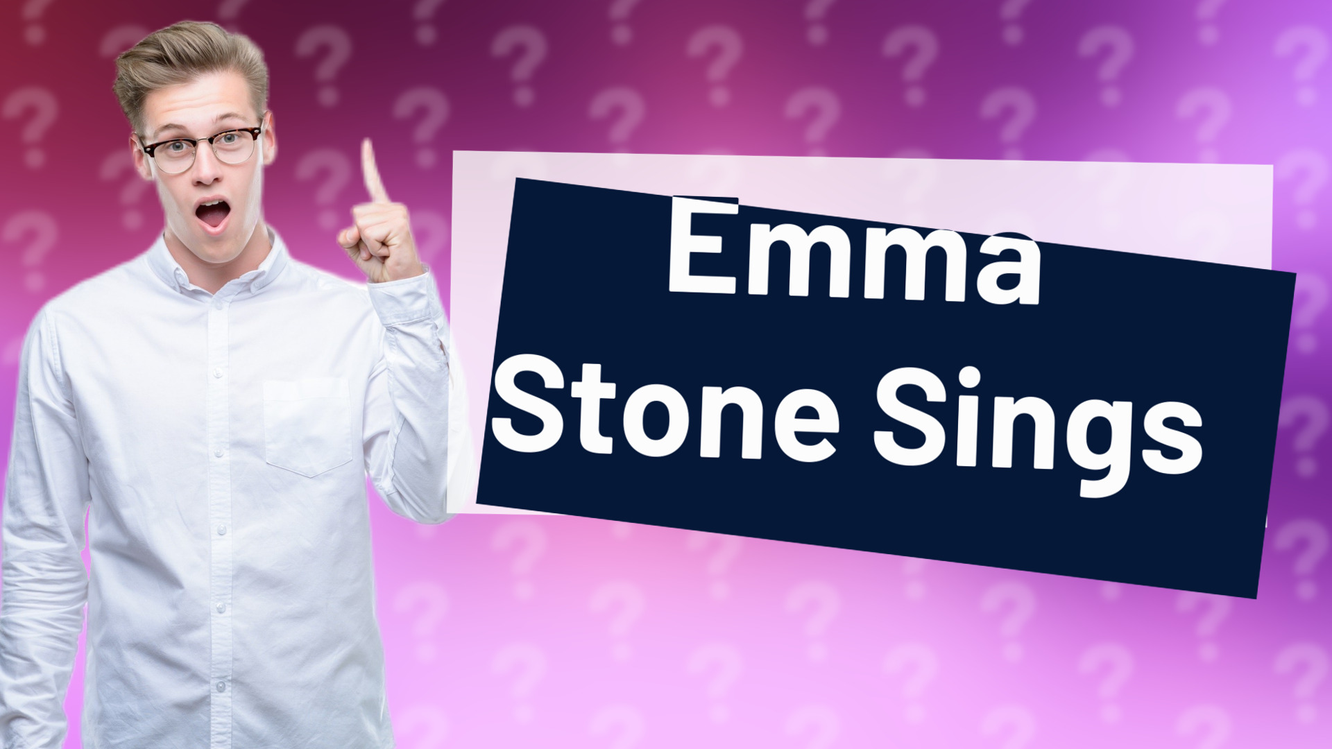 Emma Stone Sings