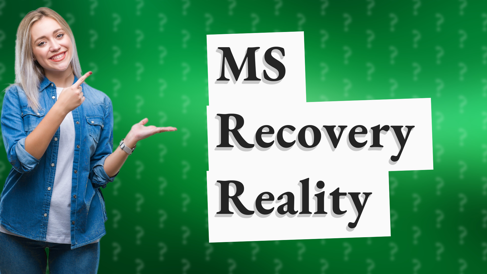 MS Recovery Reality