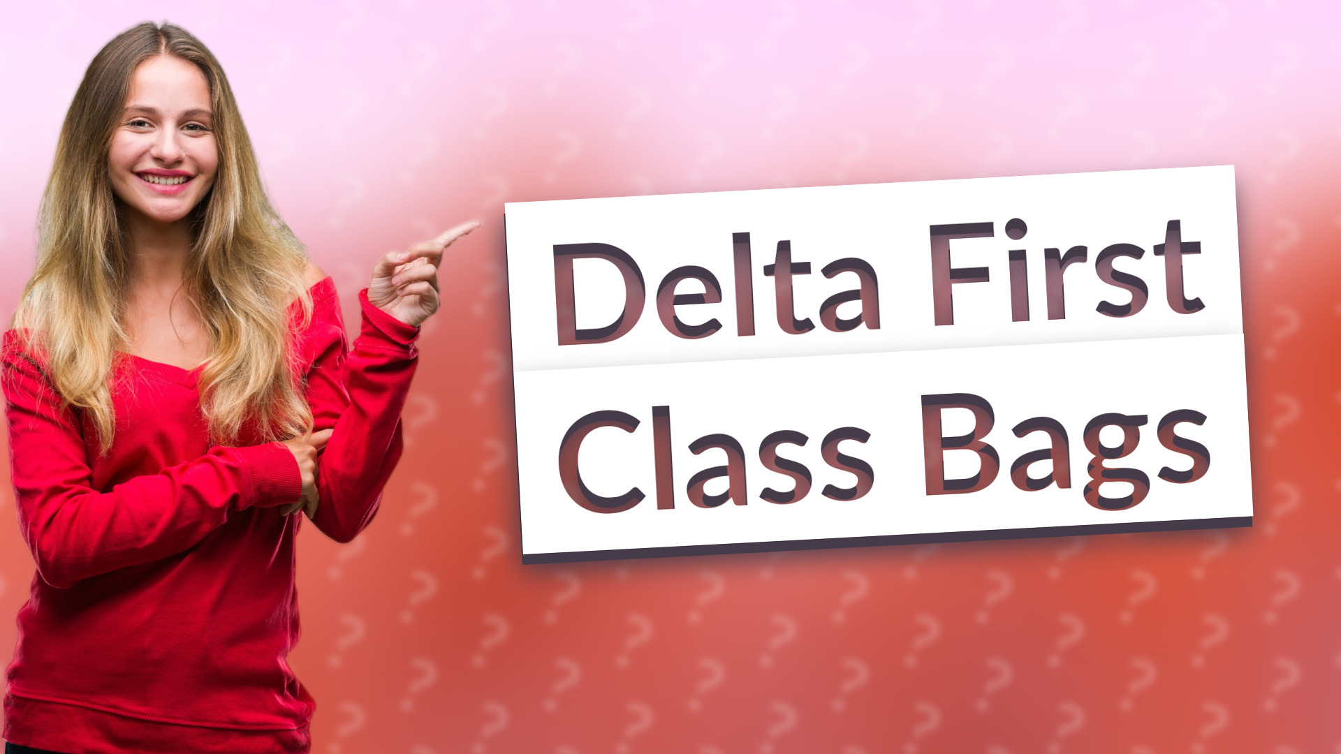 Delta First Class Bags